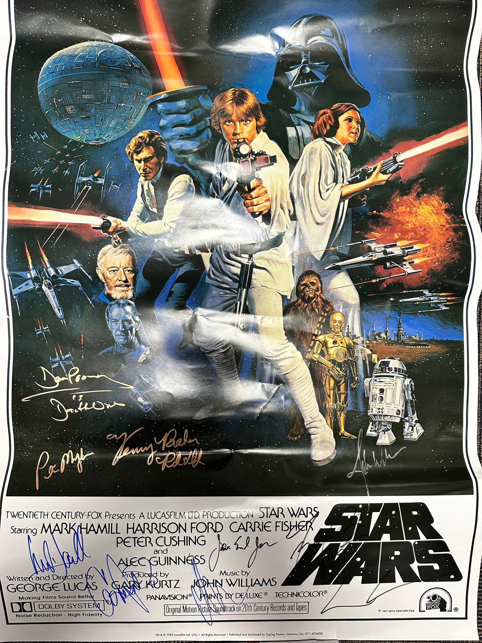 Star Wars Autographed Poster (1 of 1)
