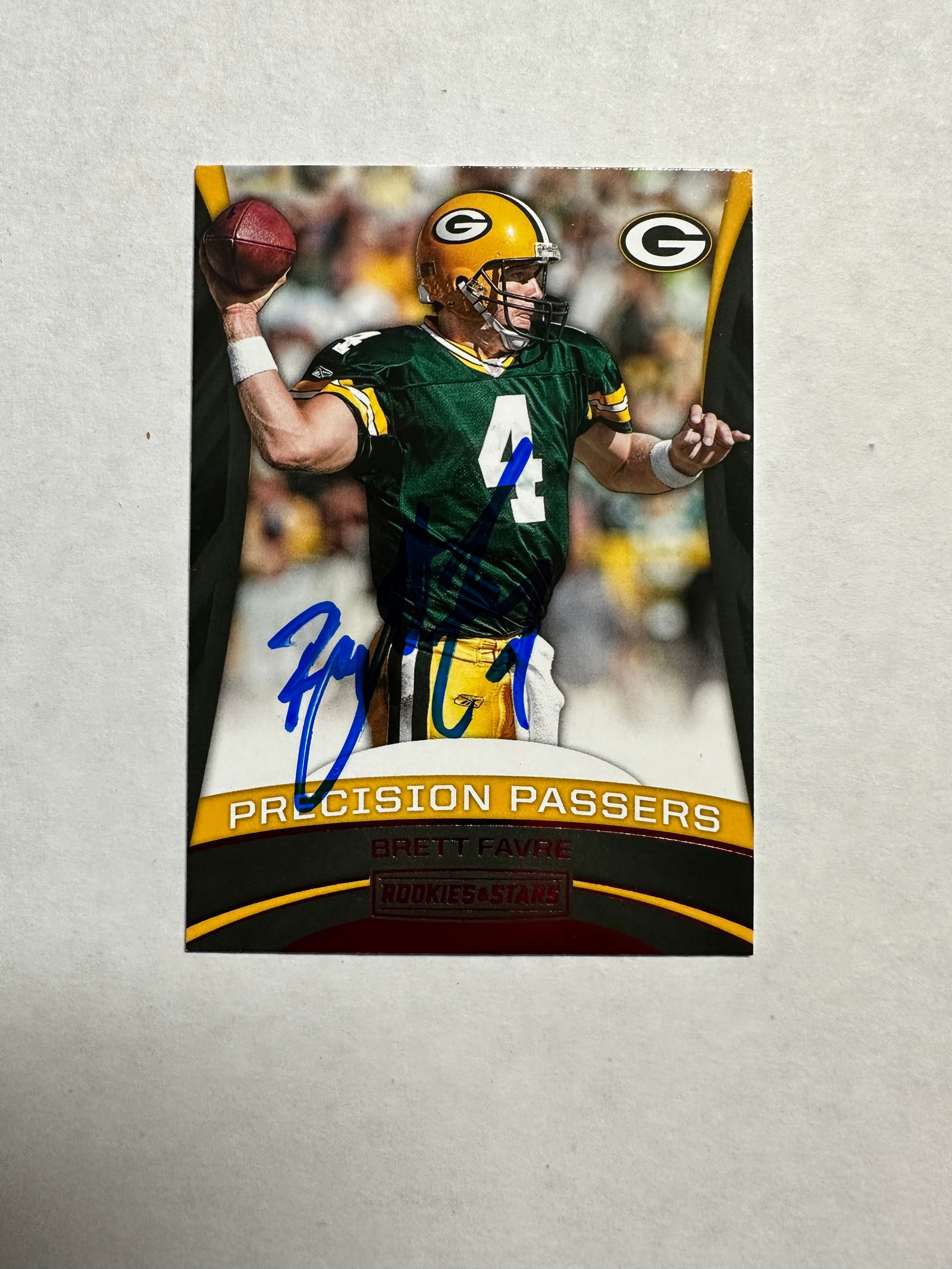 Brett Farve Autographed Card (1 of 1)