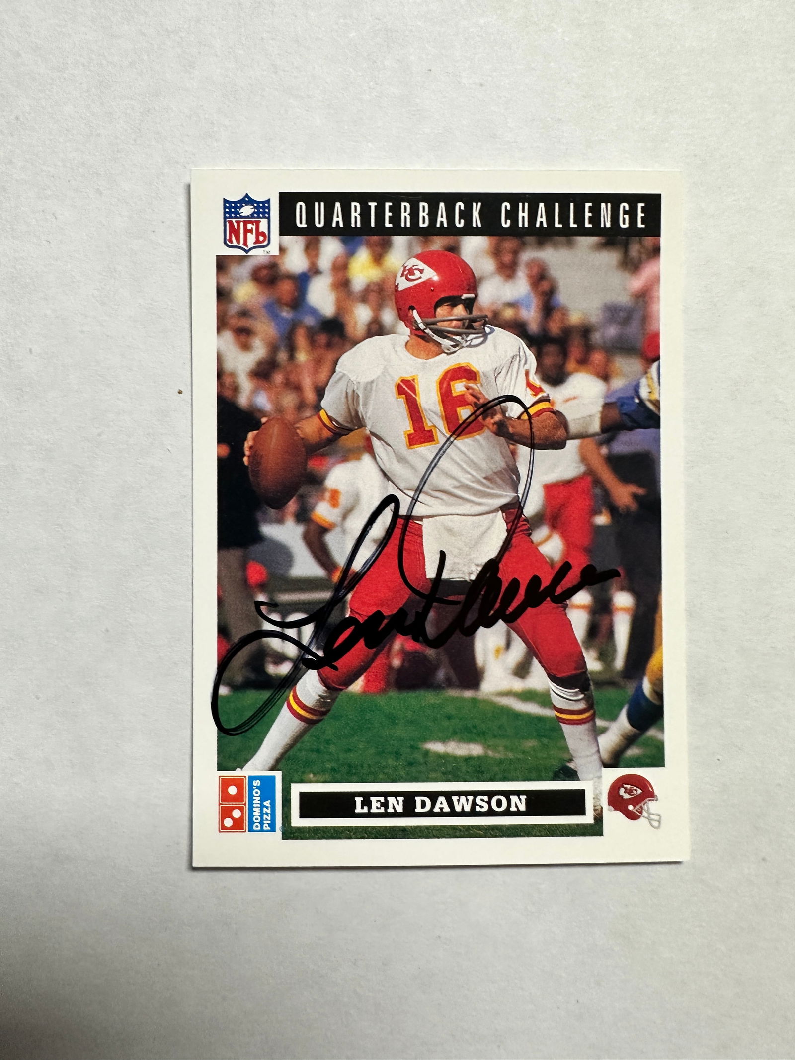 Len Dawson Autographed Card (1 of 1)