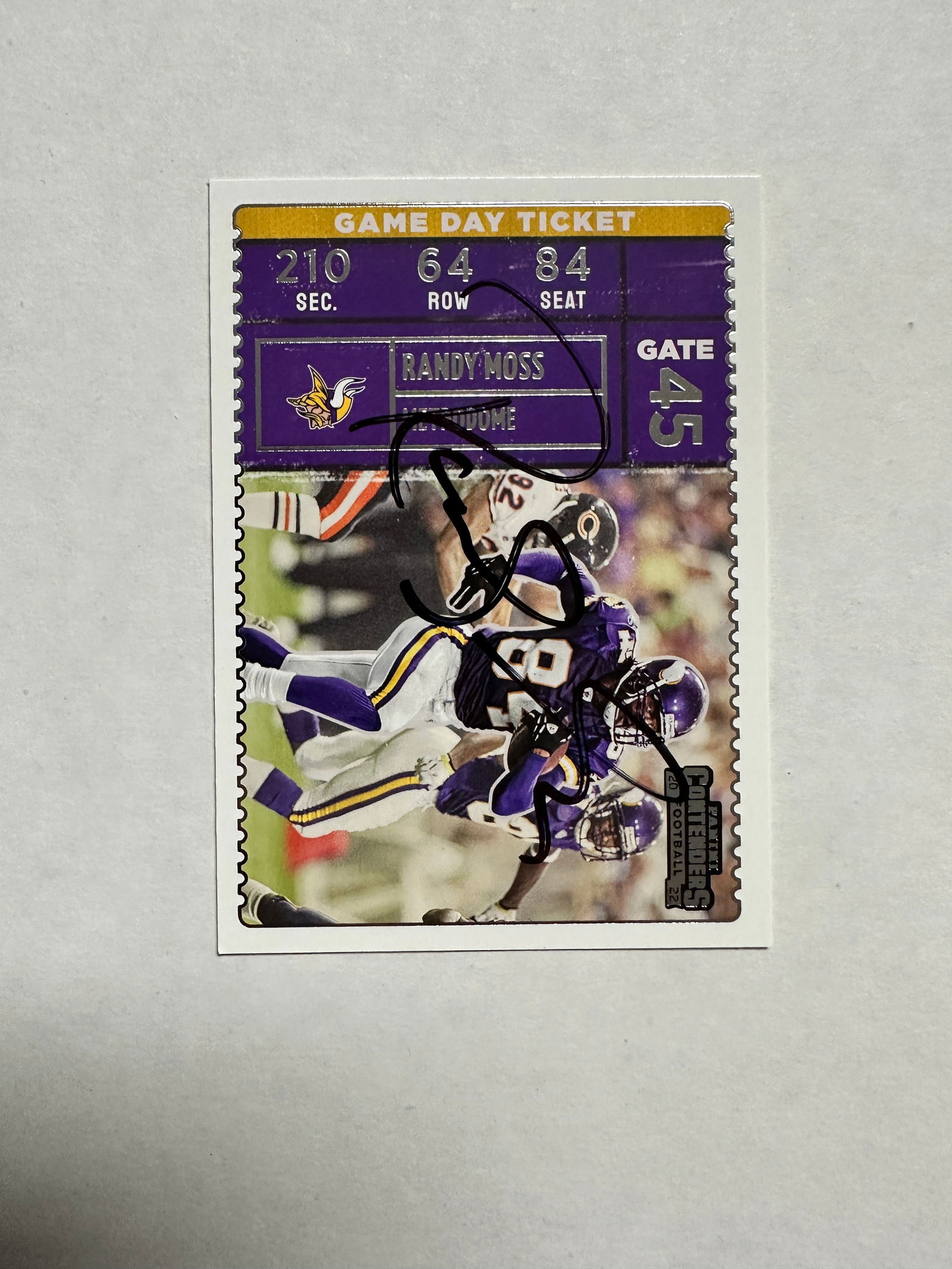 Randy Moss Autographed Card (1 of 1)