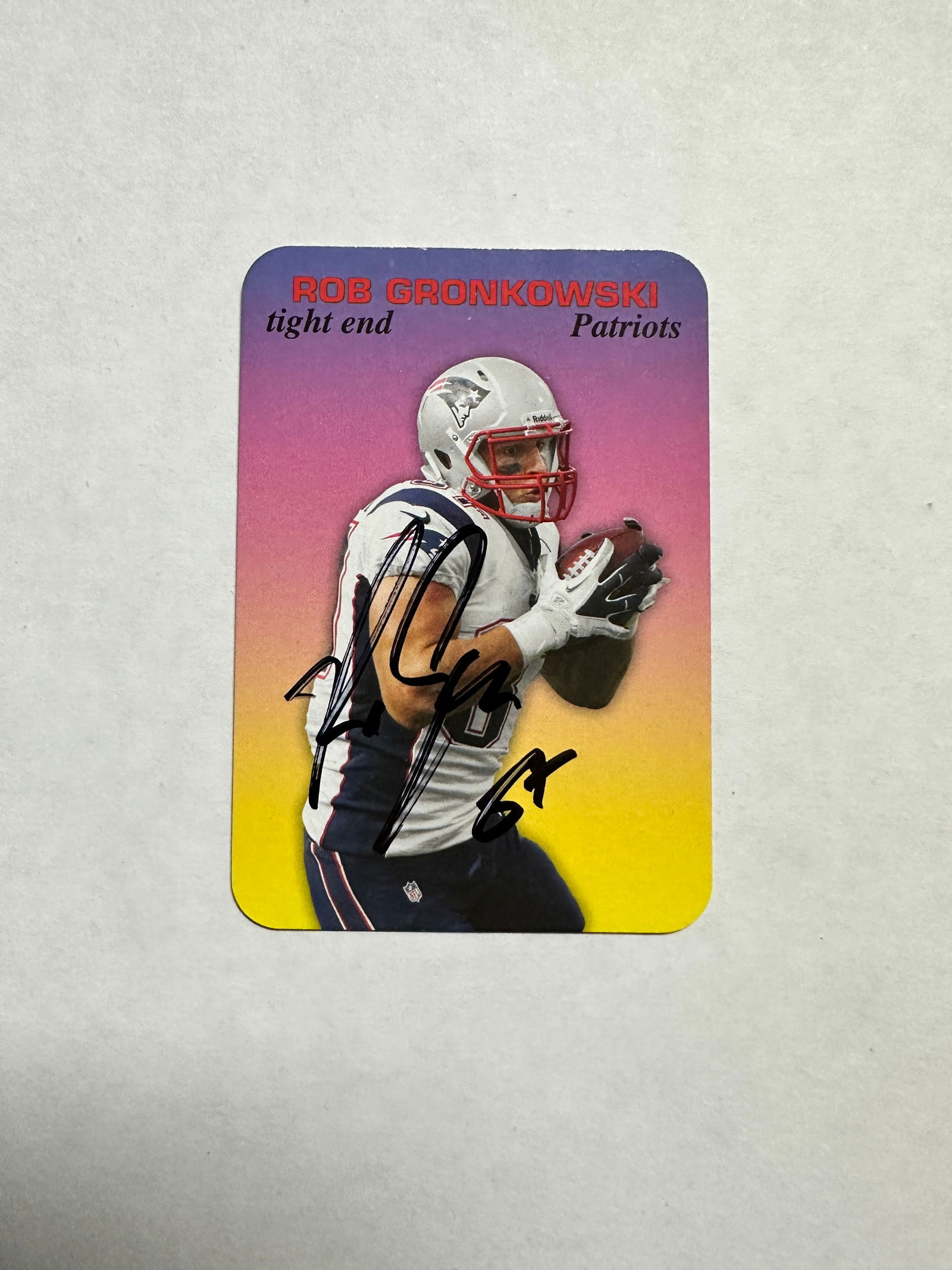 Rob Gronkowski Autographed CARD (1 of 1)