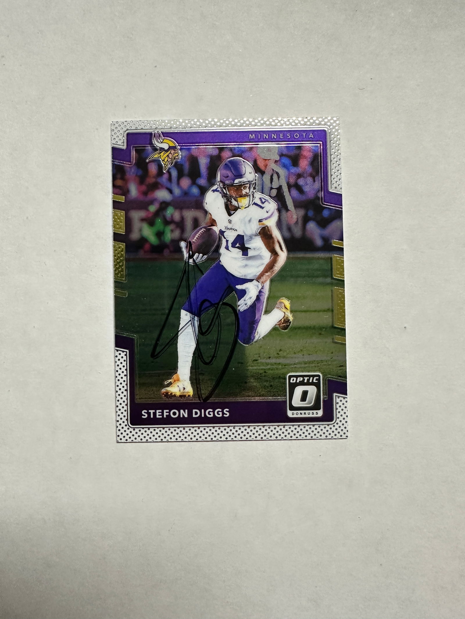 Stefon Diggs Autographed Card (1 of 1)