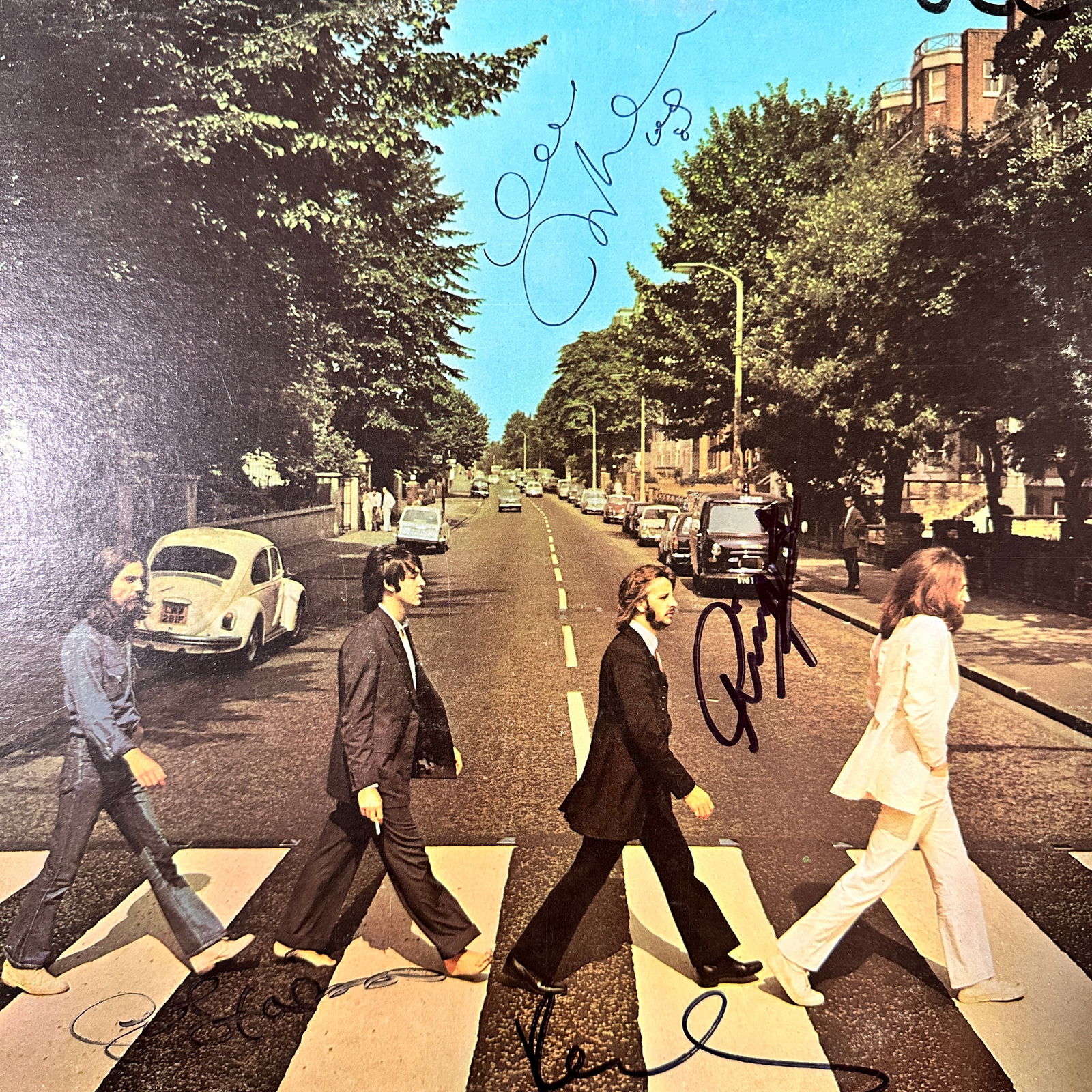 The Beatles Autographed ALBUM All 4: Displays are not framed, and can be framed for a cost. Framed items will state they are framed in the name of the item. All signed items come with a COA. Ask any and all questions BEFORE bidding. Sign
