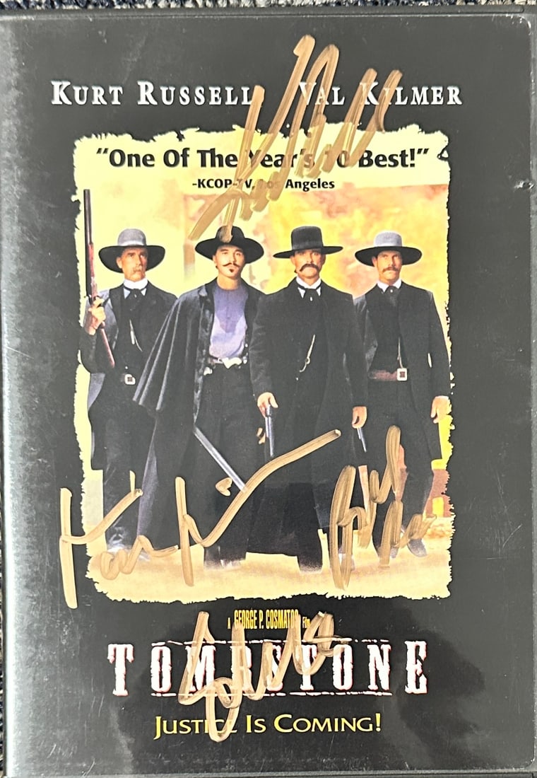 Tombstone Autographed DVD KILMER ELLIOTT RUSSELL PAXTON (1 of 1)