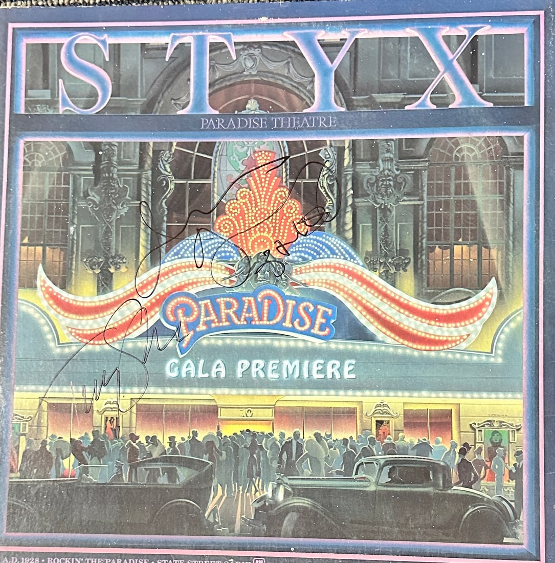 Styx Autographed Album Shaw and JY Young (1 of 1)