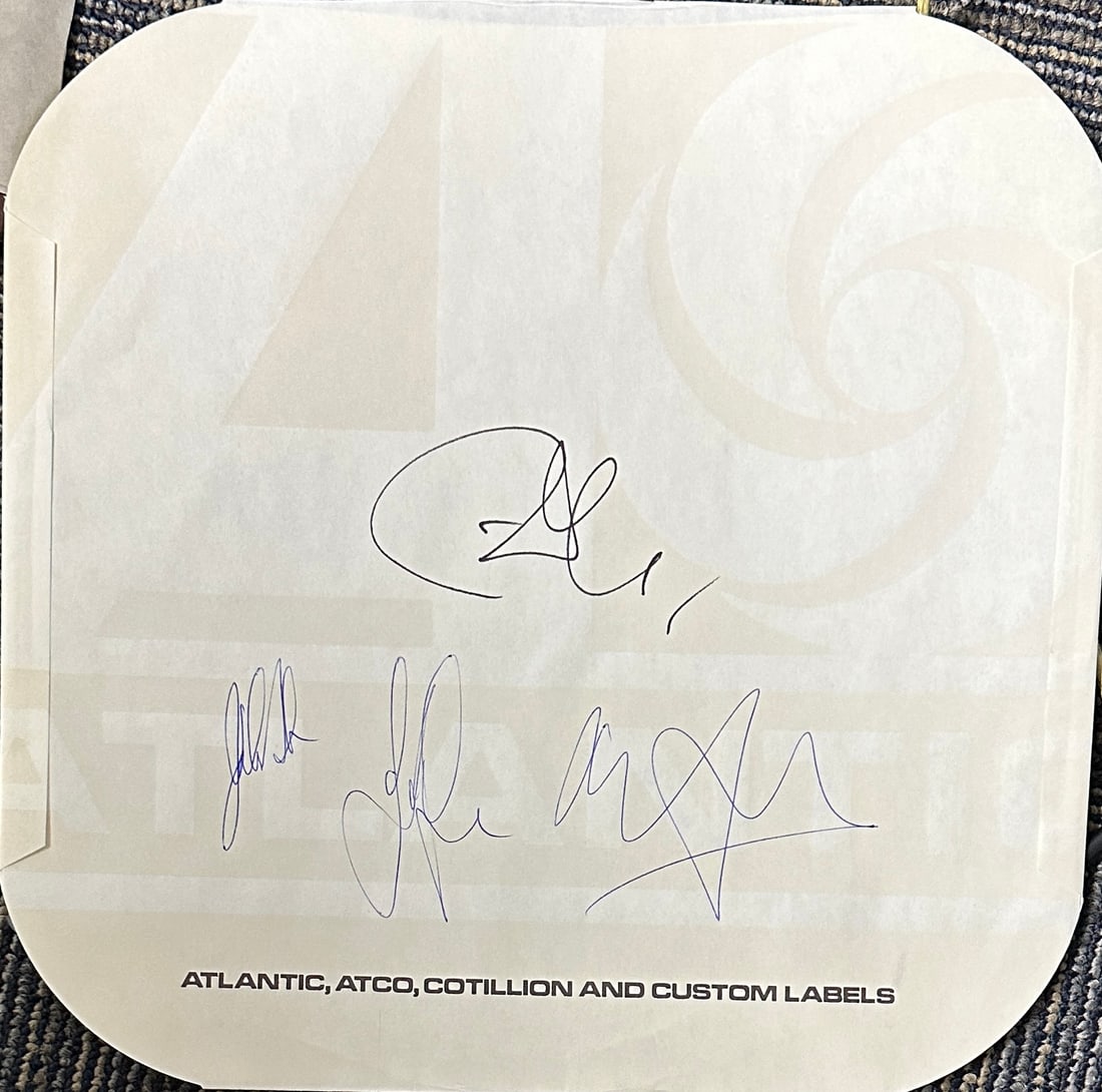 Led Zeppelin Autographed Album Insert (1 of 1)