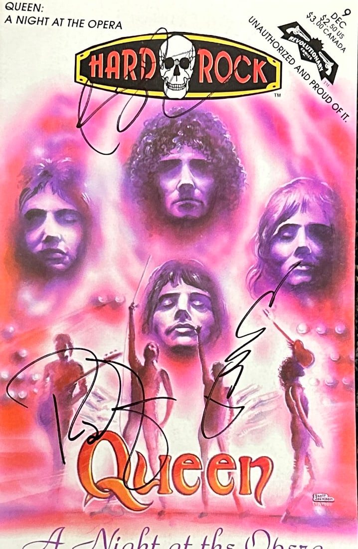 Queen Autographed Comic Book ROGER BRIAN JOHN (1 of 1)