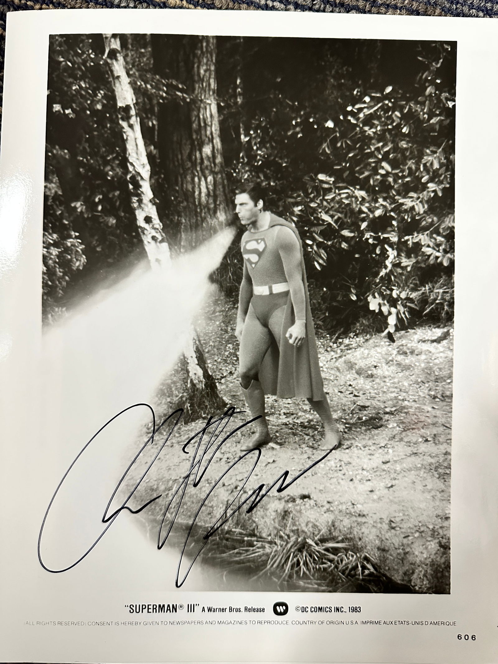 Christopher Reeve Autographed 8x10 (1 of 1)