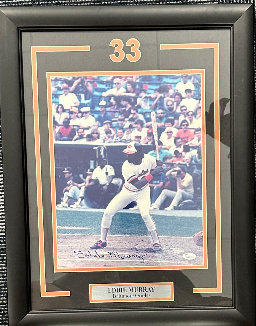 Eddie Murray Autographed 11X17 Framed (1 of 1)