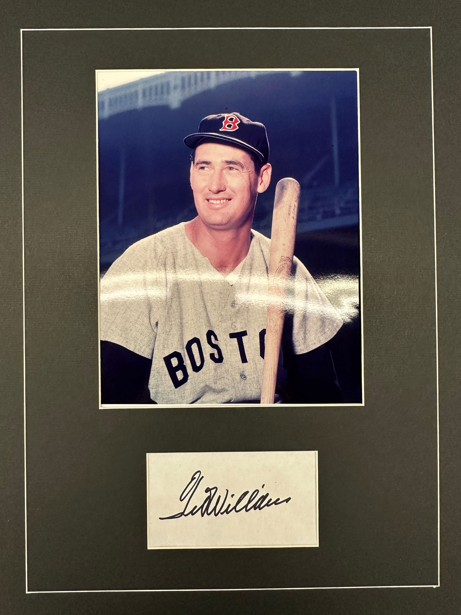 Ted Williams Autographed Display (1 of 1)