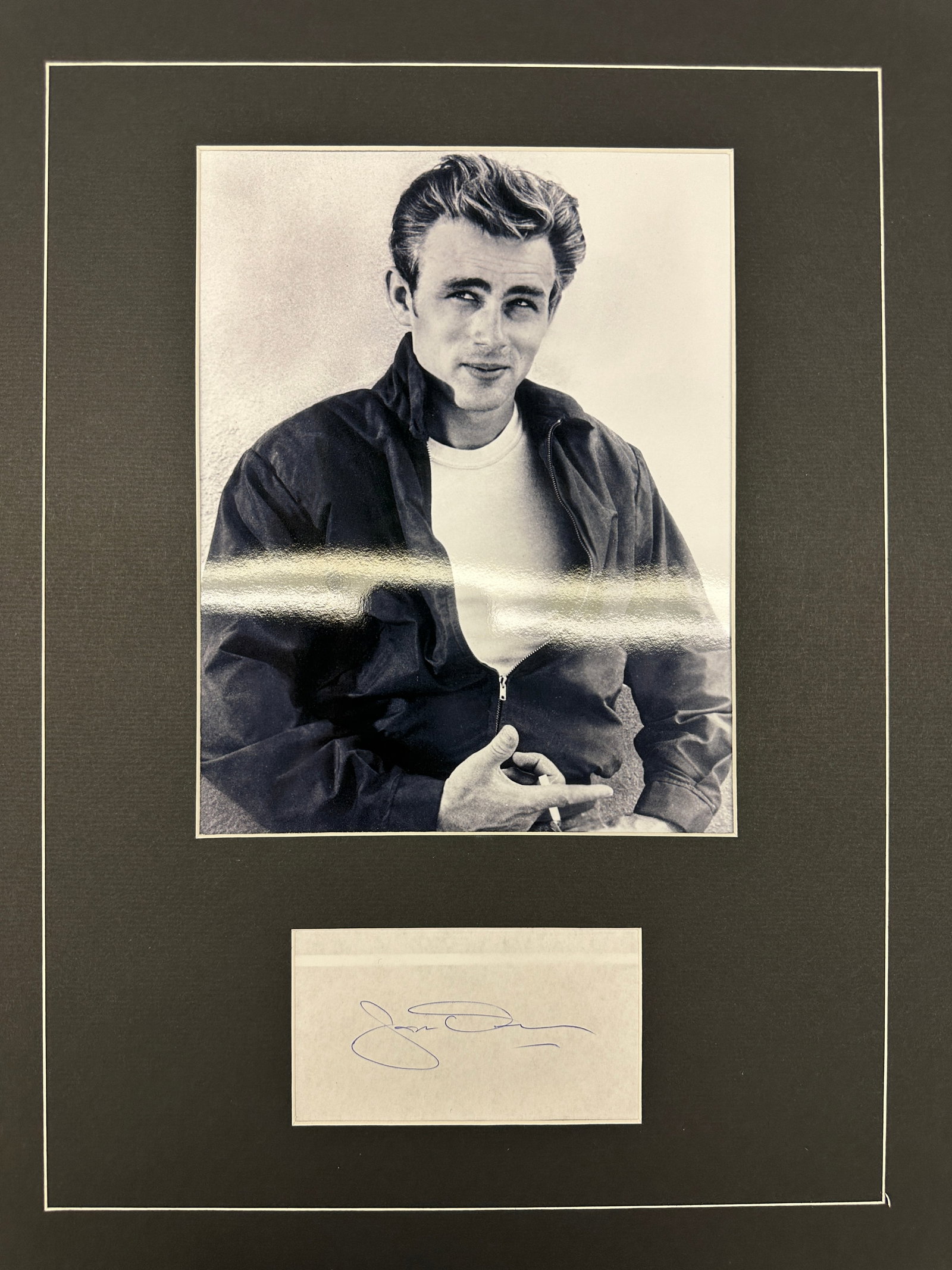 James Dean Autographed Display (1 of 1)
