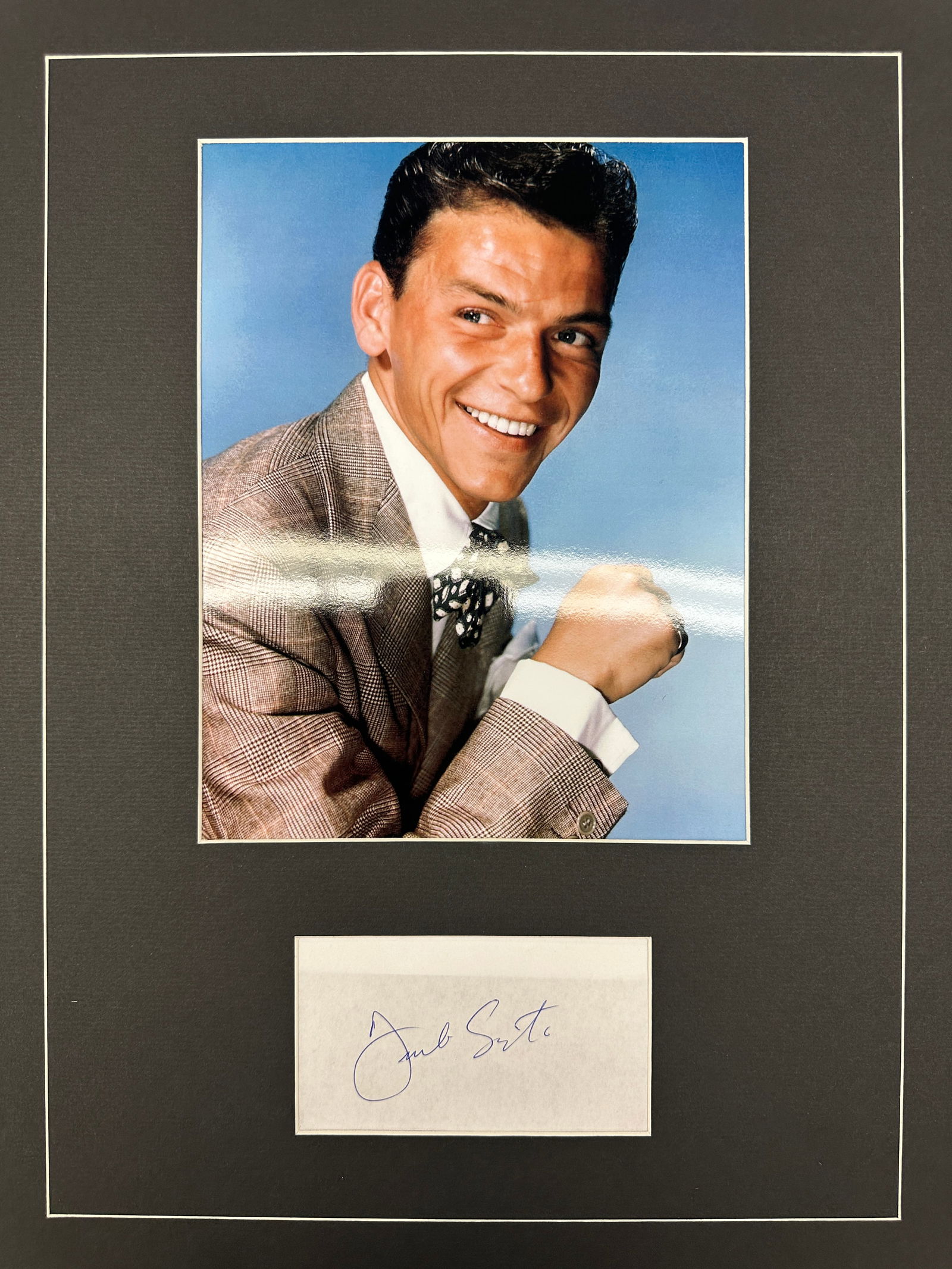 Frank Sintra Autographed Display (1 of 1)