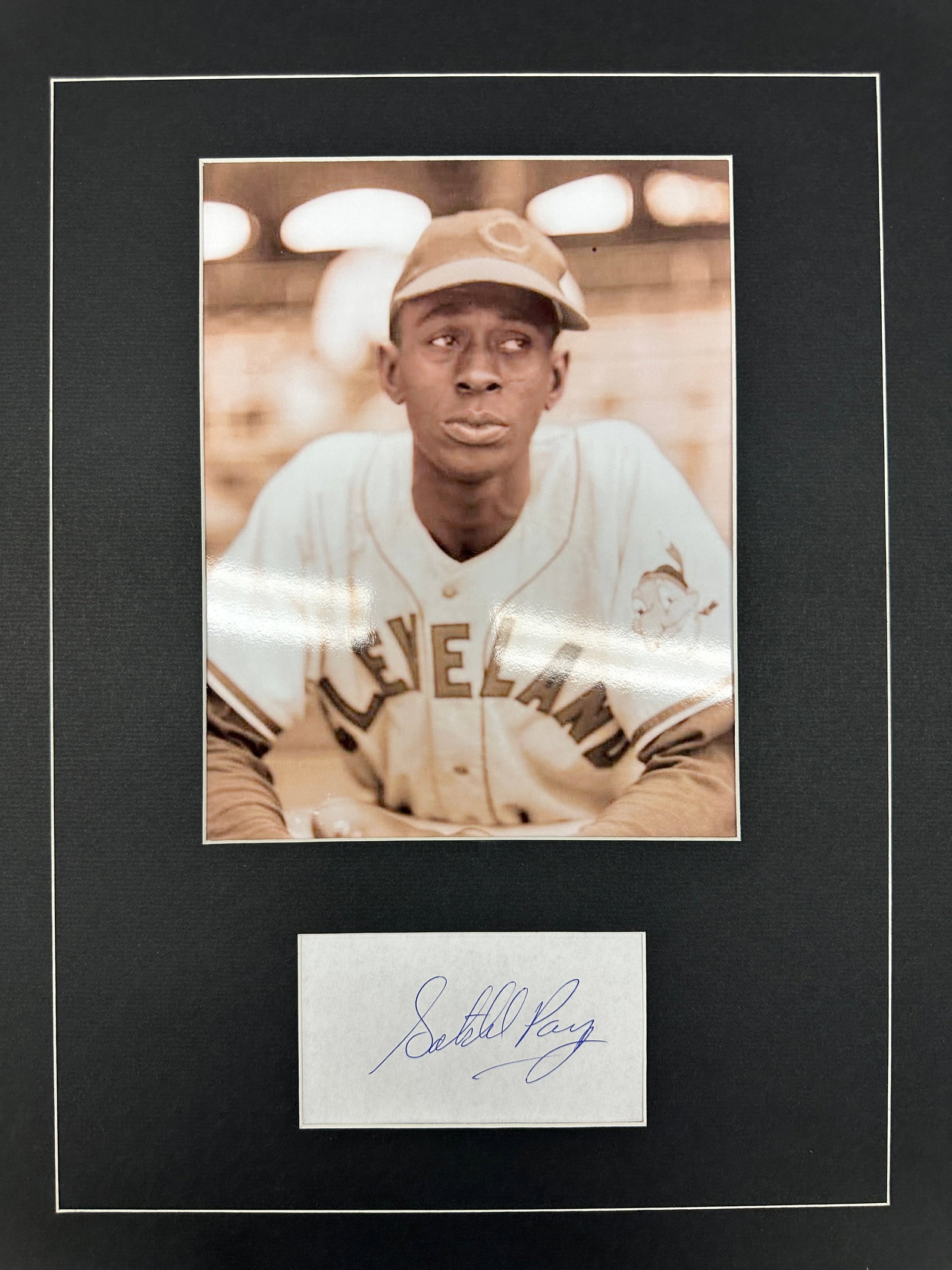 Satchell Paige Autographed Display: Displays are not framed, and can be framed for a cost. Framed items will state they are framed in the name of the item. All signed items come with a COA. Ask any and all questions BEFORE bidding. Sign