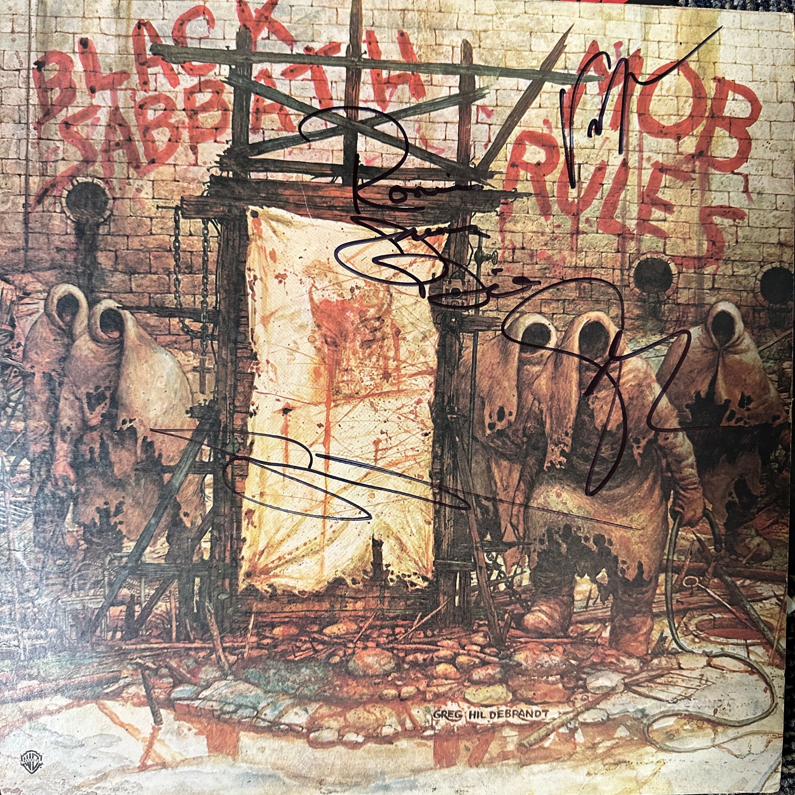 Black Sabbath Autographed ALBUM DIO VINNY TONY GEEZER (1 of 1)