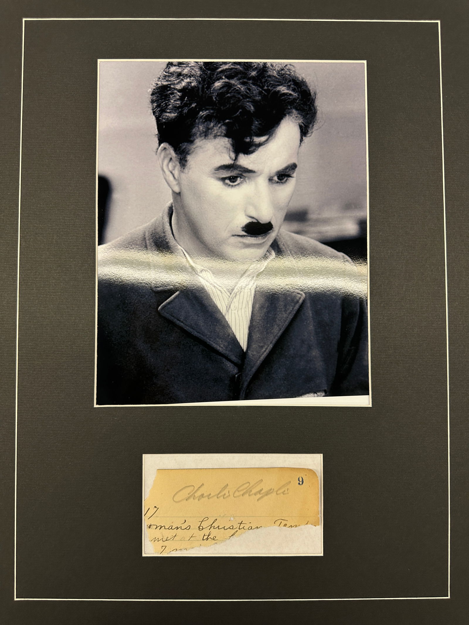 Charlie Chaplin Autographed DISPLAY (1 of 1)