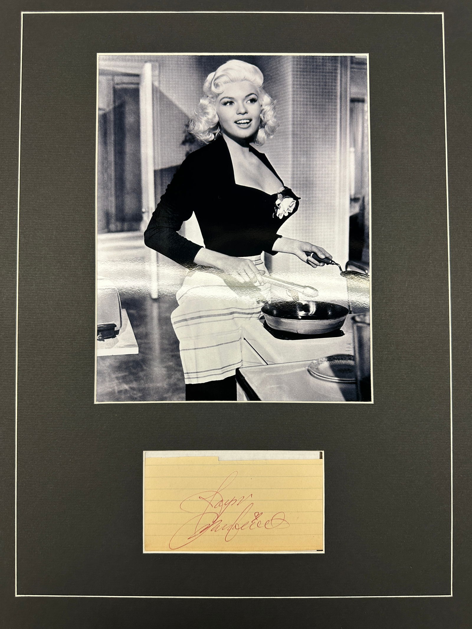 Jayne Mansfield Autographed Display (1 of 1)