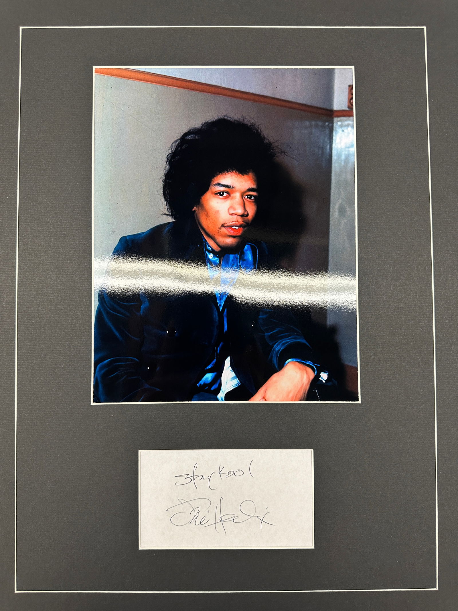 Jimi Hendrix Autographed Display (1 of 1)