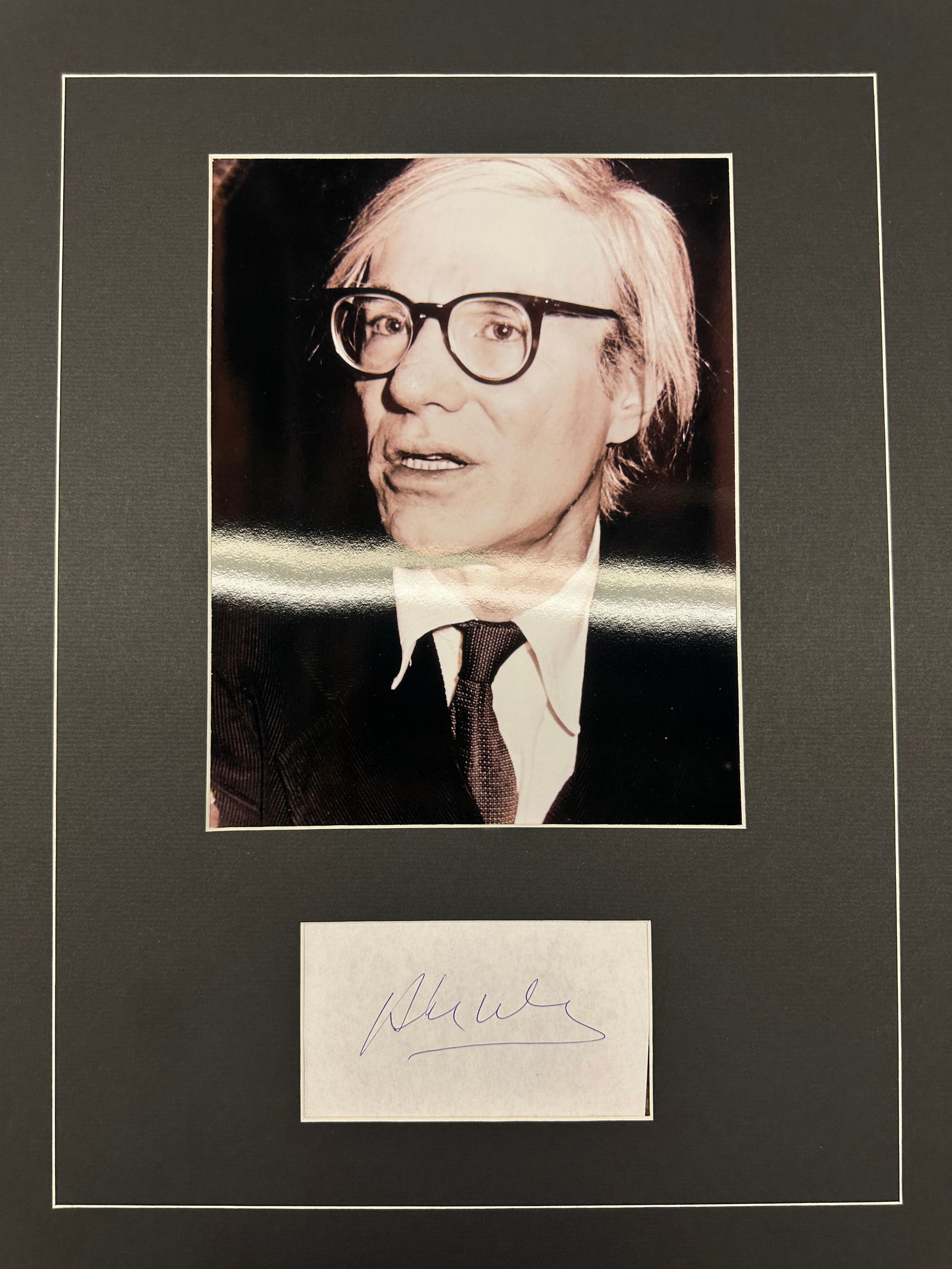Andy Warhol Autographed DISPLAY (1 of 1)