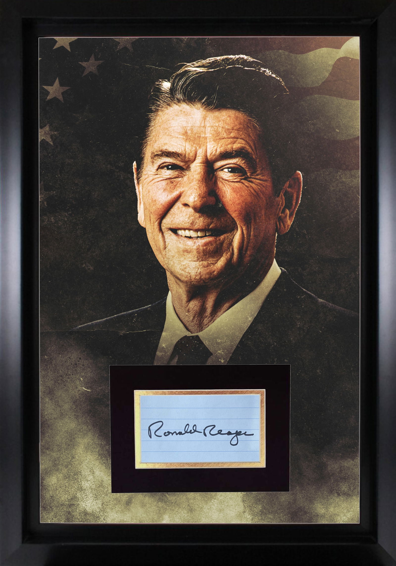 Ronald Reagan Autograph Display (1 of 1)