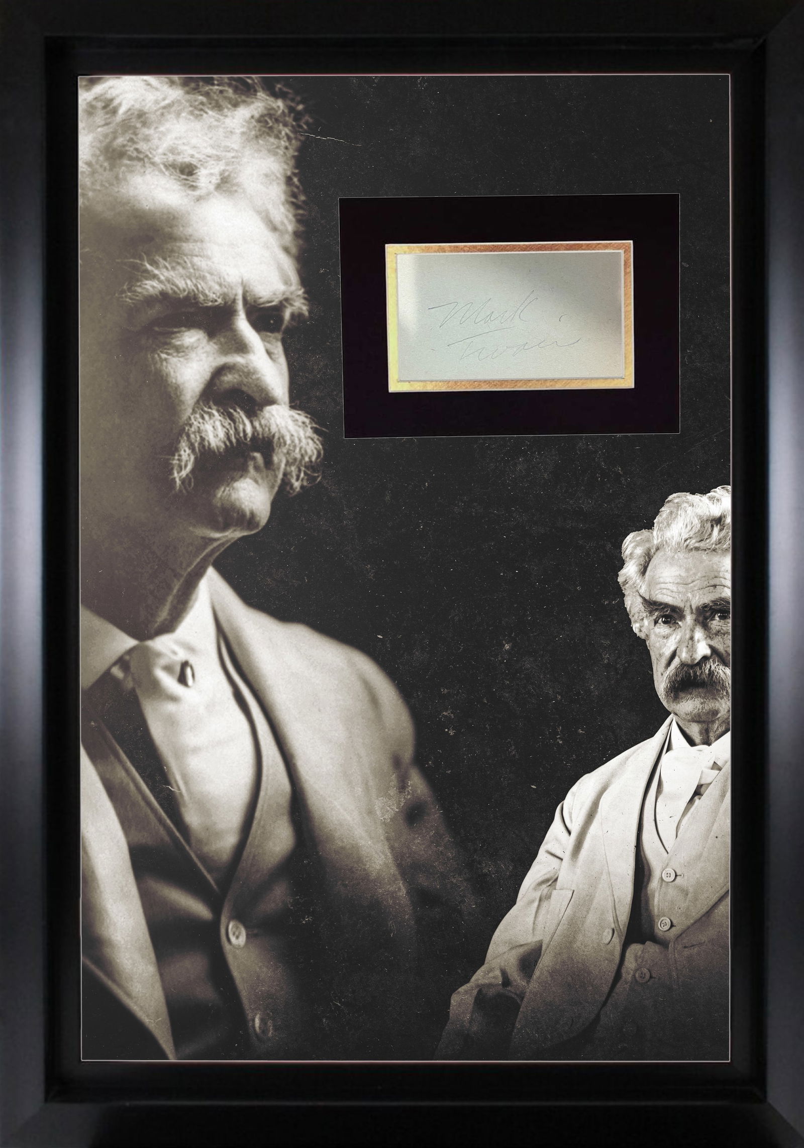 Mark Twain Autograph Display (1 of 1)