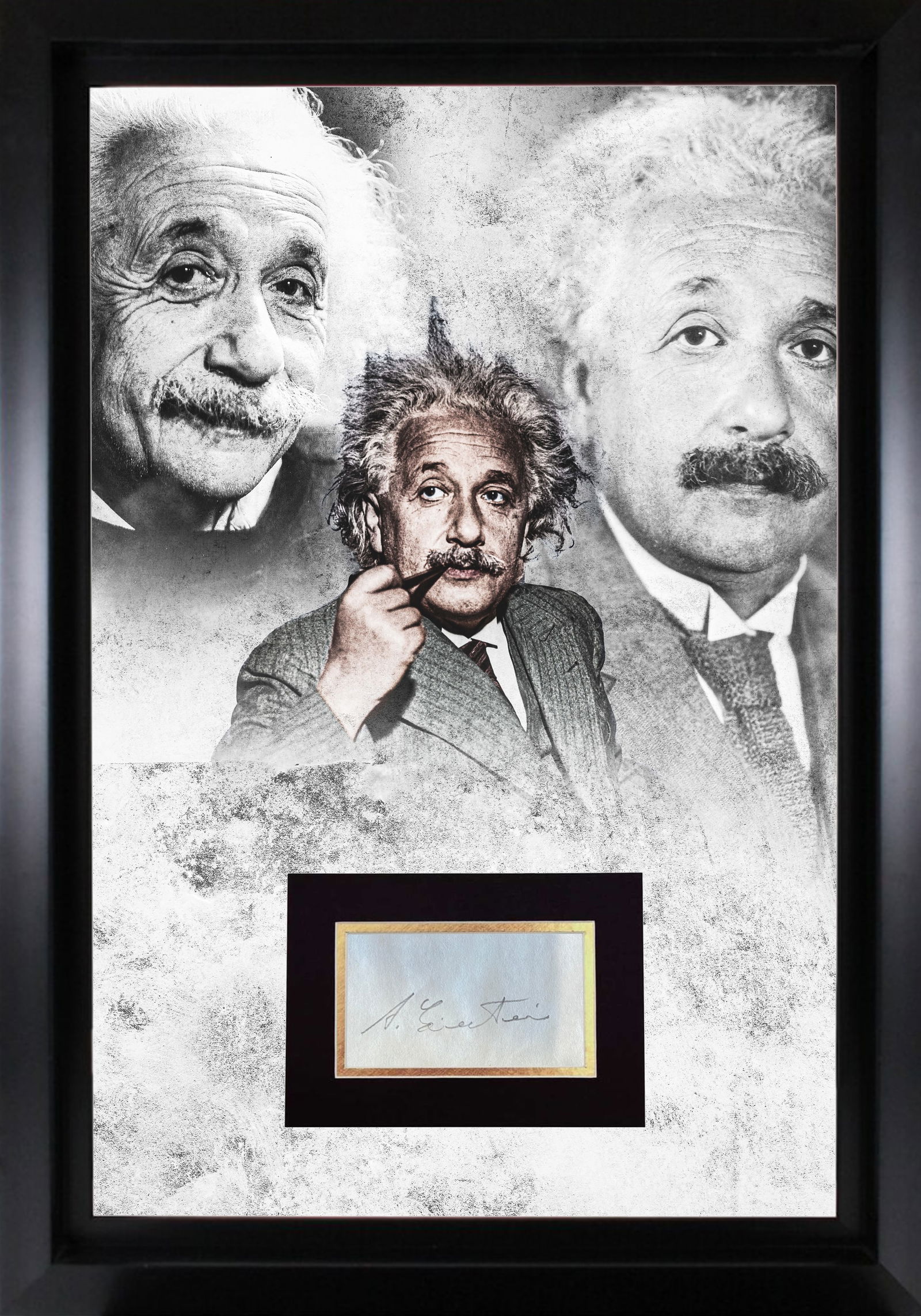 Albert Einstein Autograph Display (1 of 1)