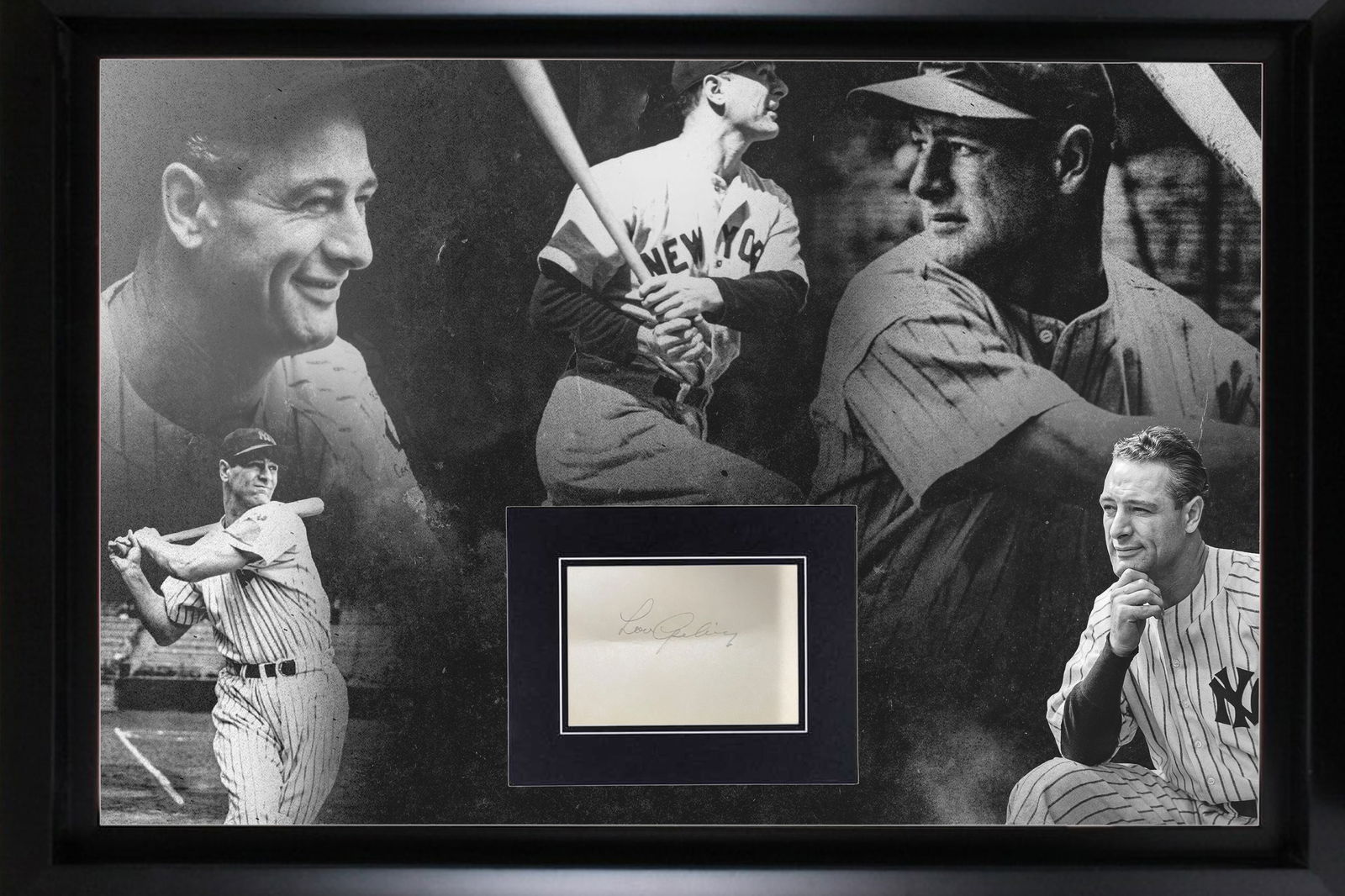 Lou Gehrig Autograph Display (1 of 1)