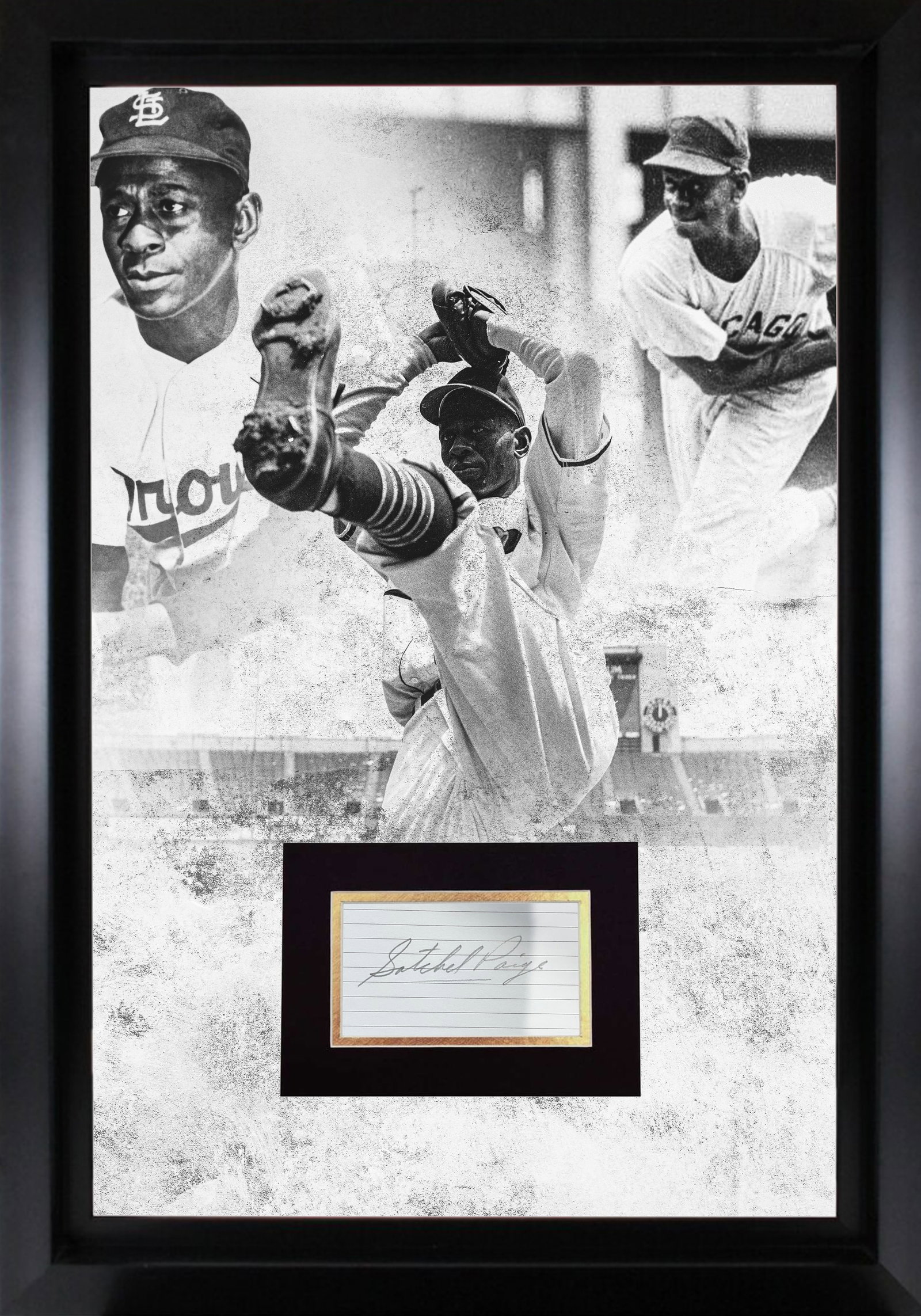 Satchel Paige Autograph Display: Displays are not framed, and can be framed for a cost. Framed items will state they are framed in the name of the item. All signed items come with a COA. Ask any and all questions BEFORE bidding. Sign