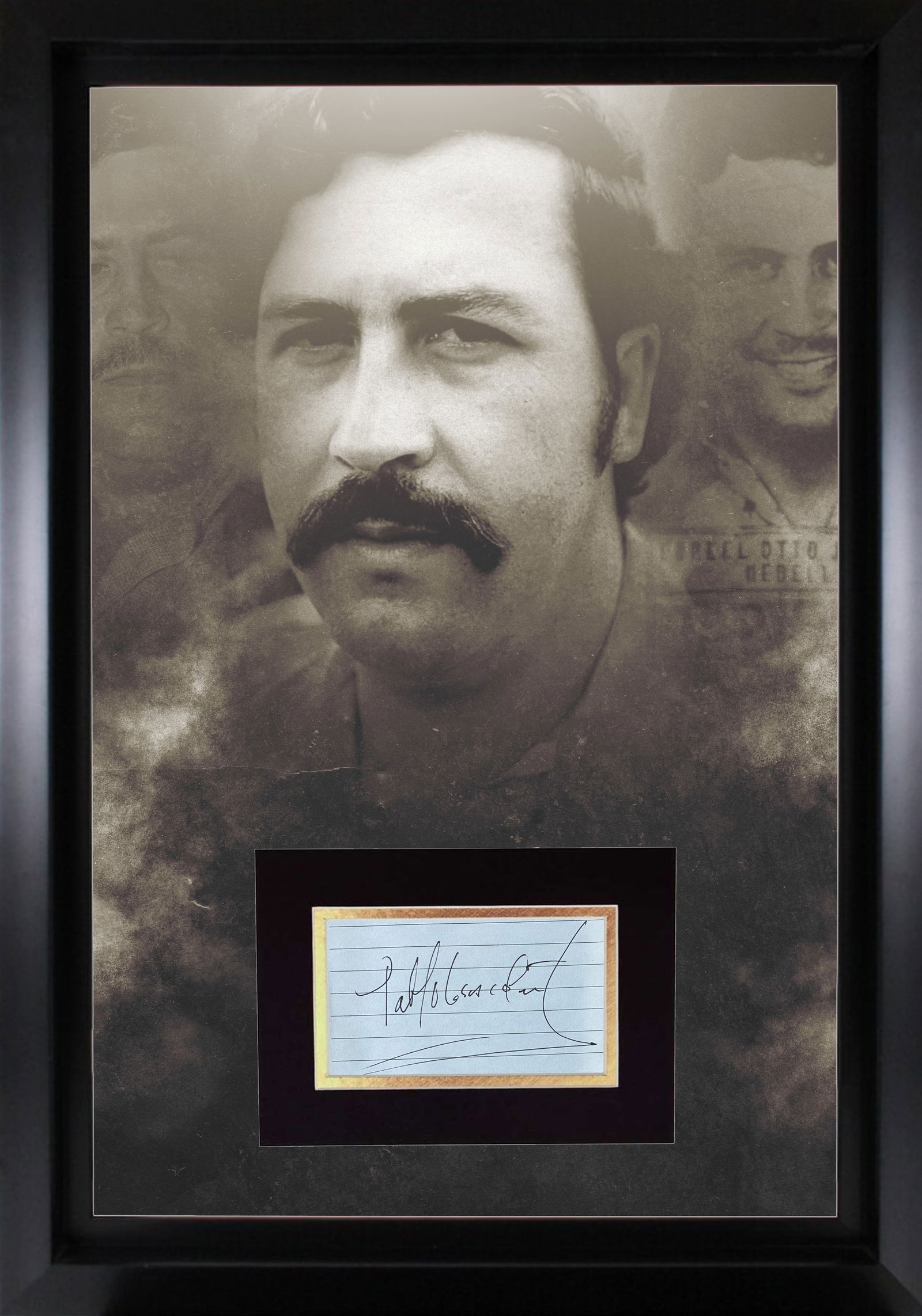 Pablo Escobar Autograph Display (1 of 1)
