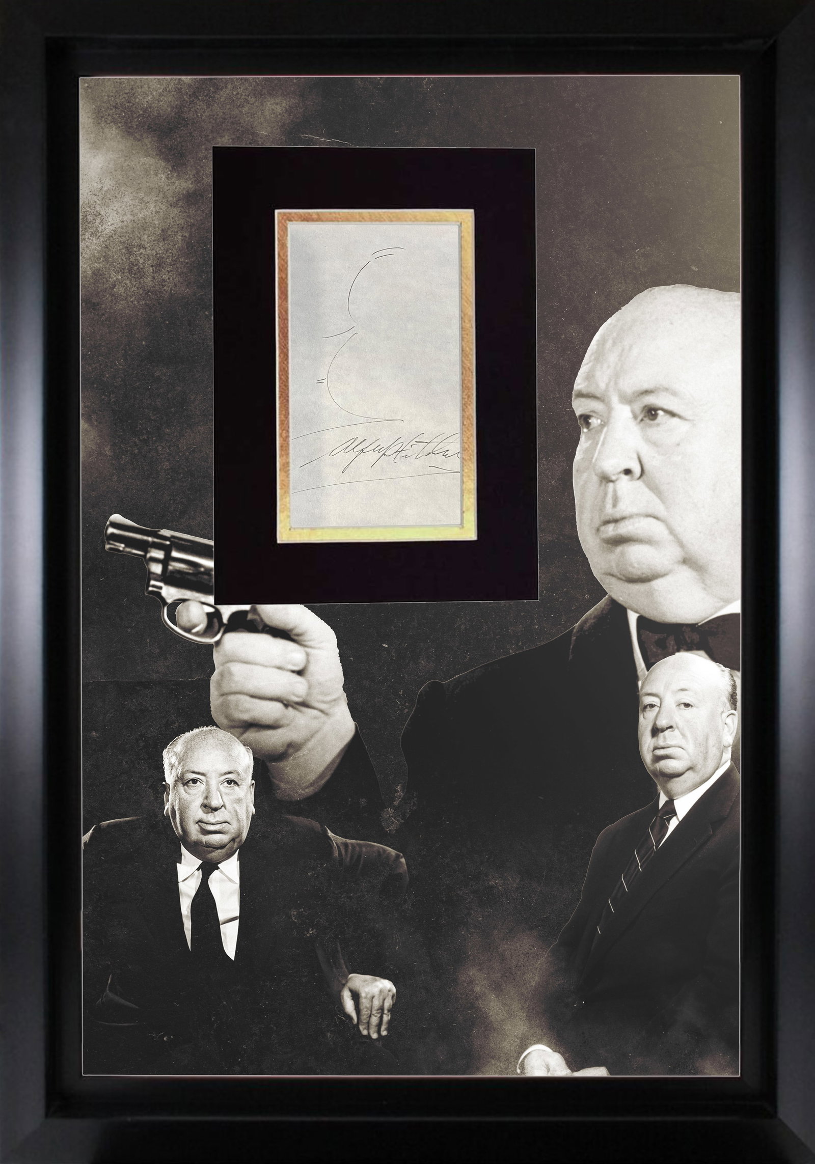 Alfred Hitchcock Autograph Display: Displays are not framed, and can be framed for a cost. Framed items will state they are framed in the name of the item. All signed items come with a COA. Ask any and all questions BEFORE bidding. Sign