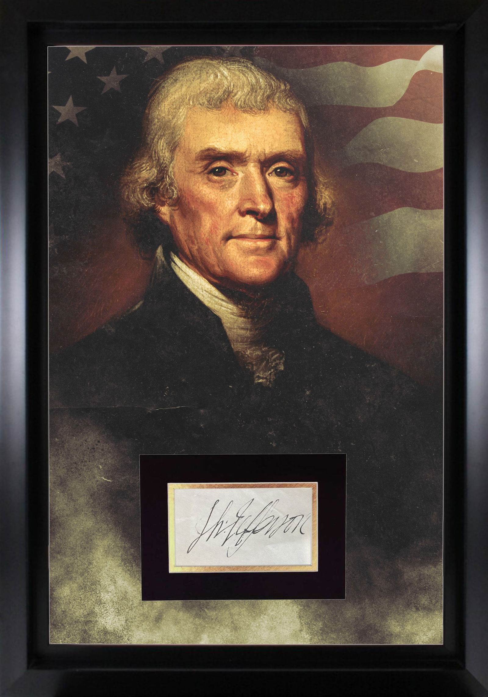 Thomas Jefferson Autograph Display (1 of 1)