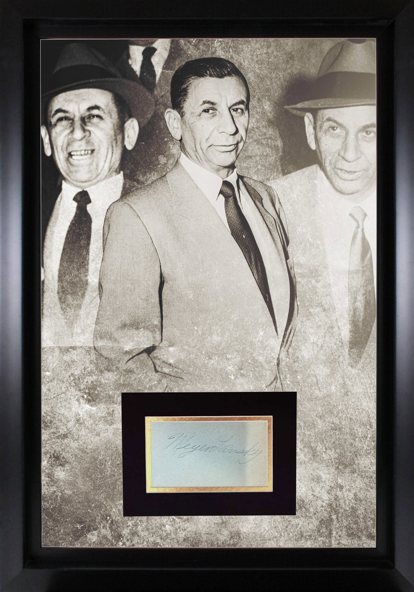 Meyer Lansky Autograph Display (1 of 1)