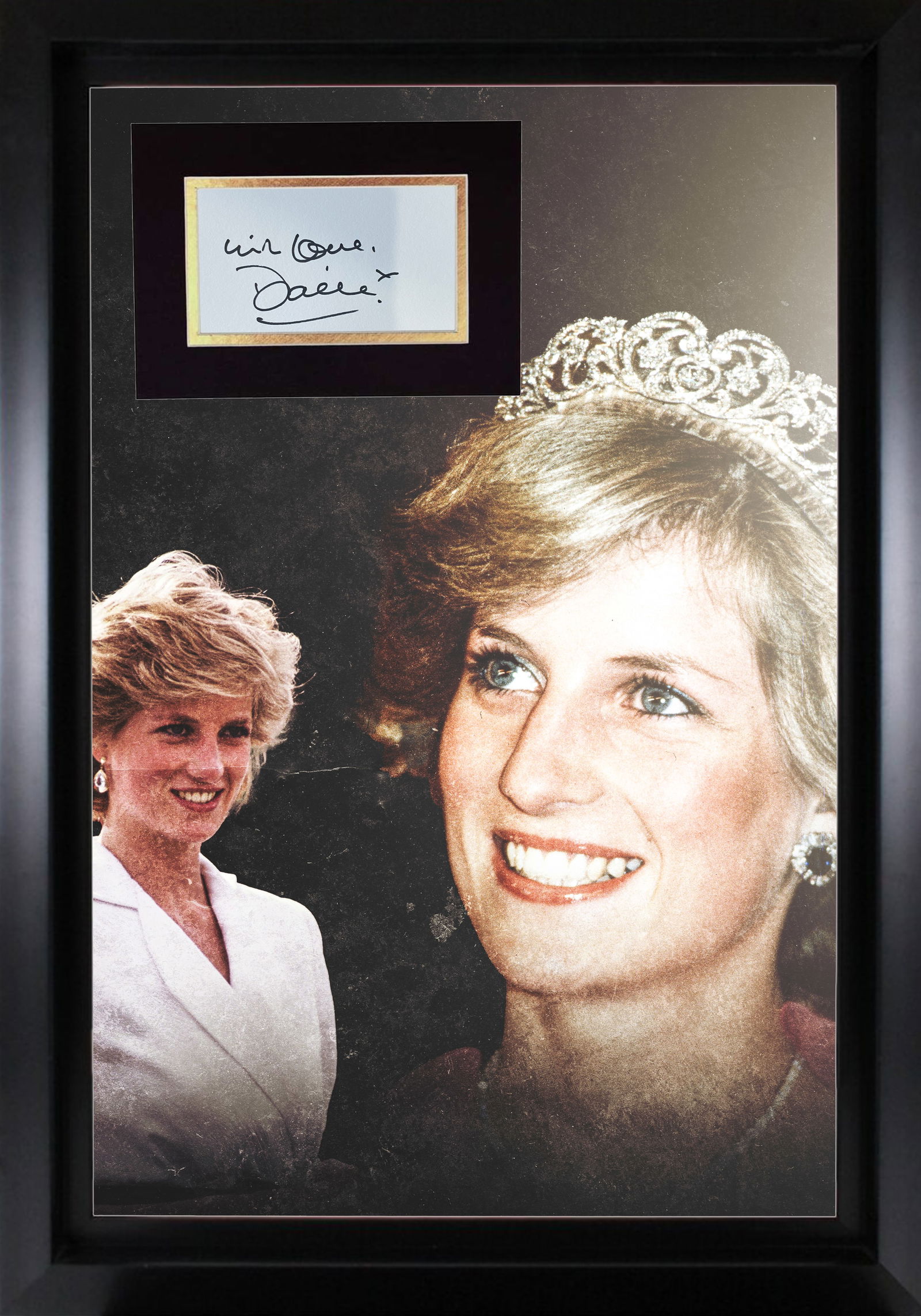 Princess Diana Autograph Display (1 of 1)