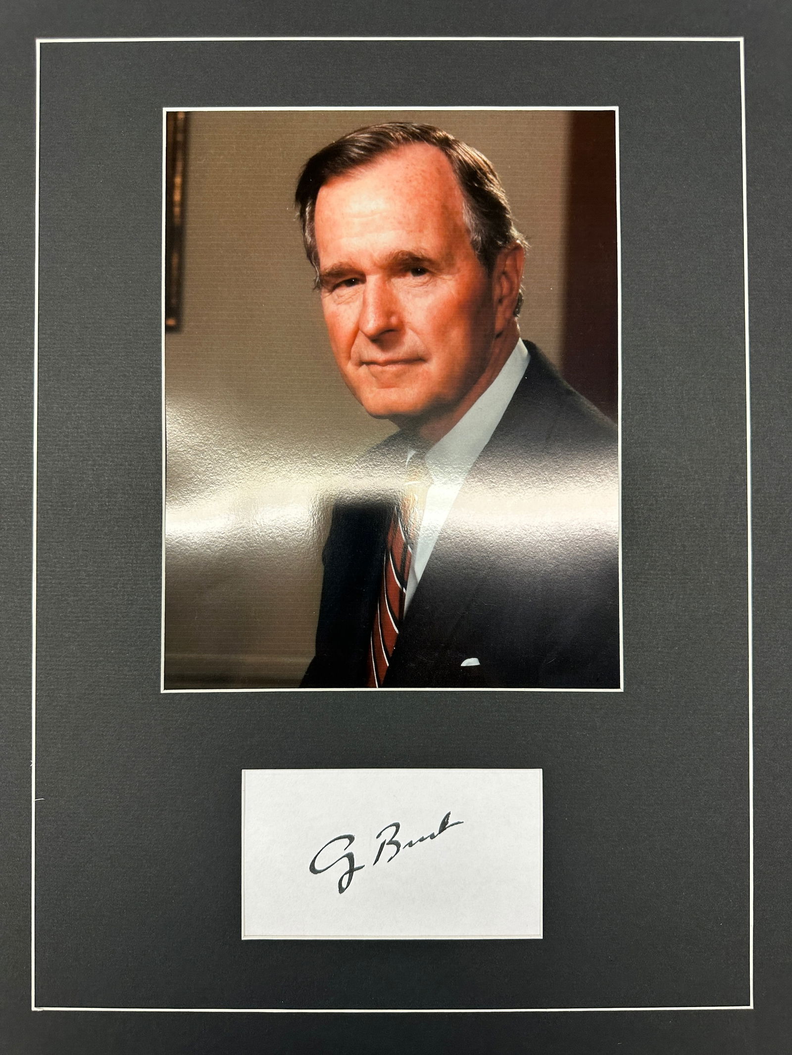 George HW Bush Autograph Display (1 of 1)