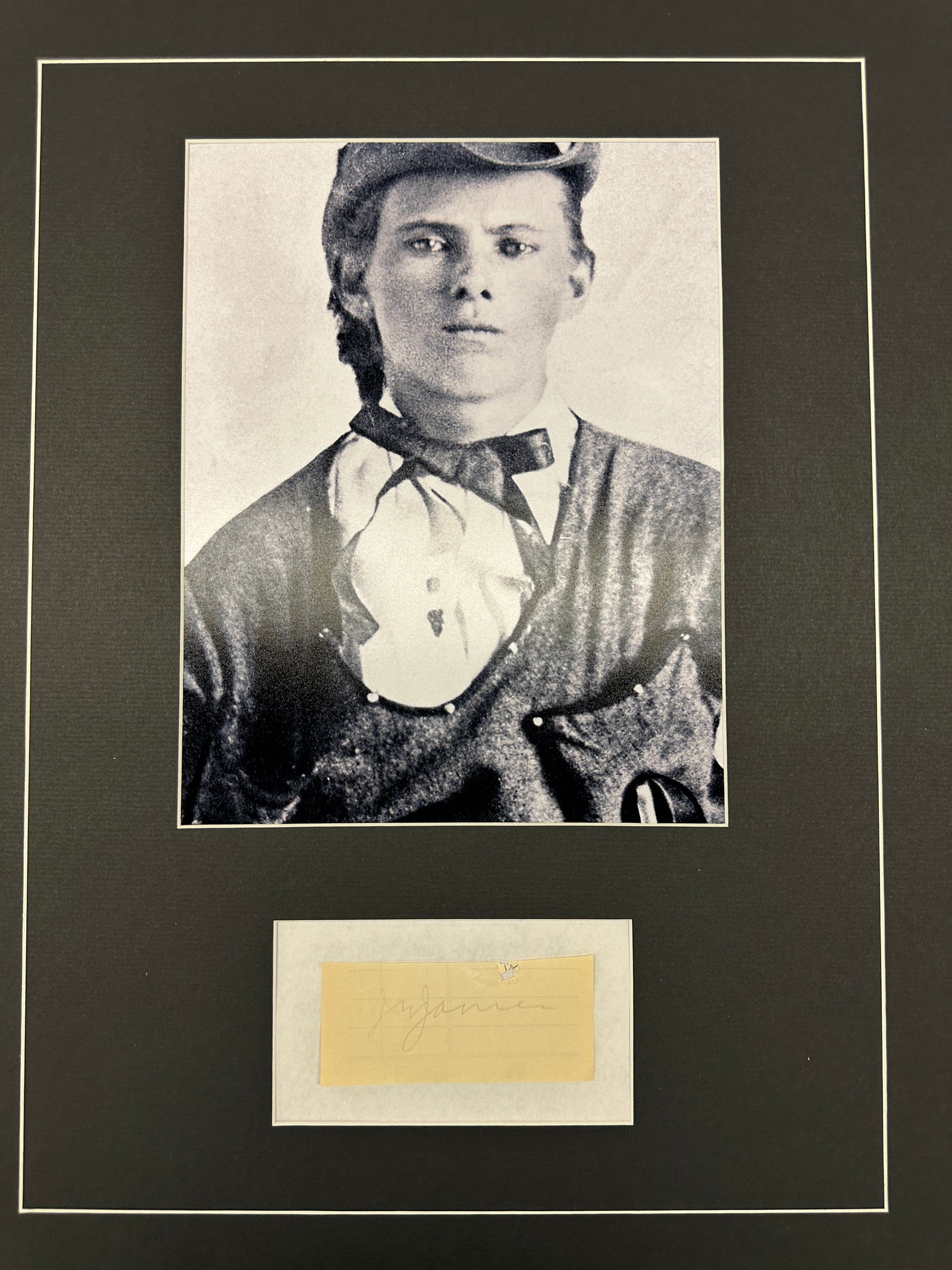 Jesse James Autograph Display (1 of 1)