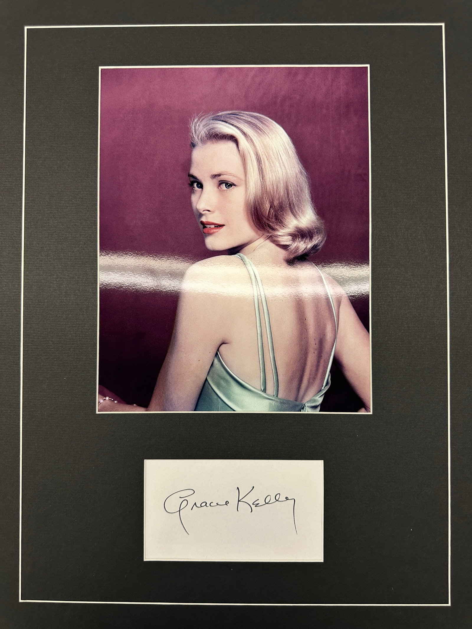 Grace Kelly Autograph Display (1 of 1)
