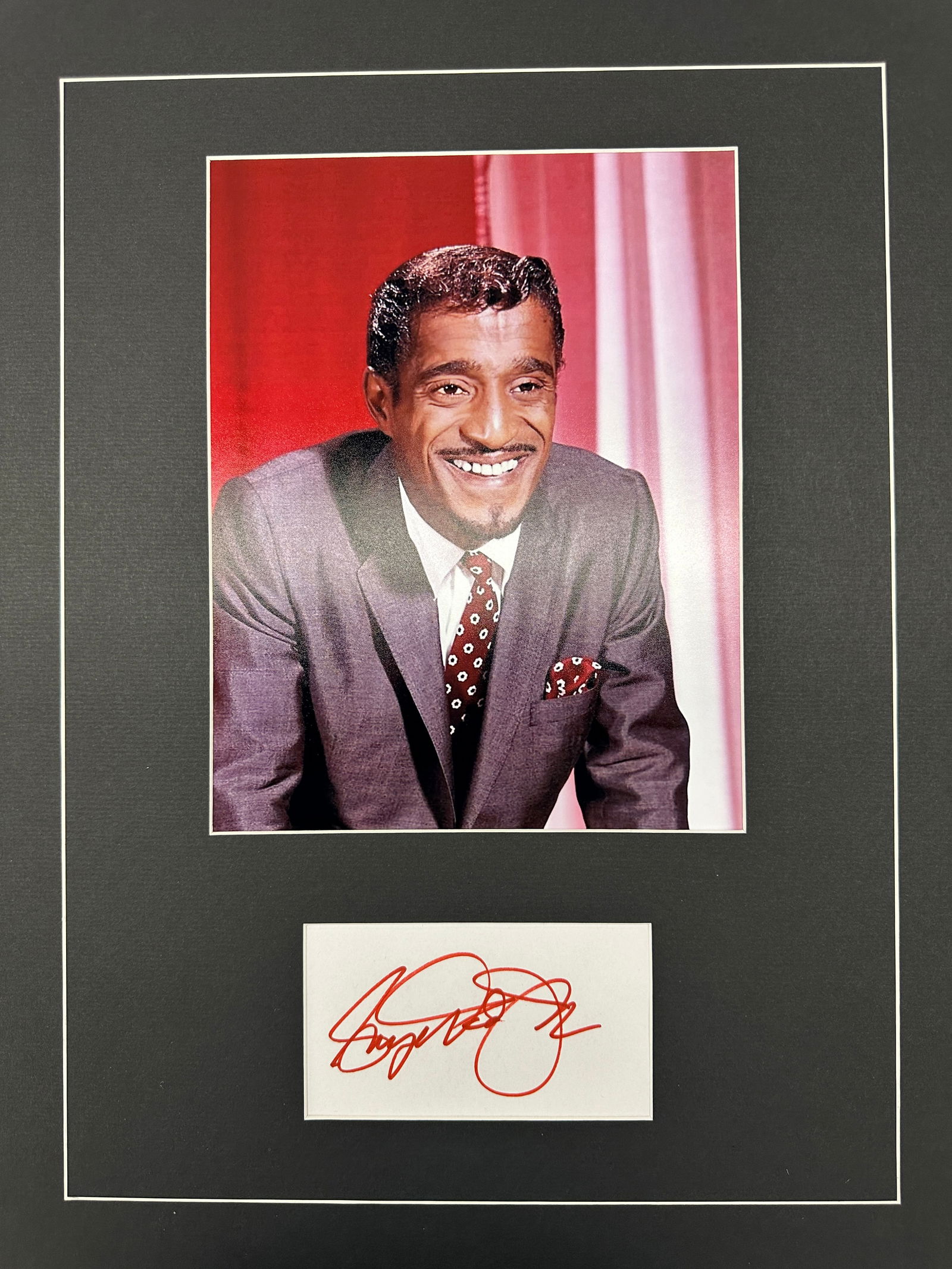 Sammy Davis Jr. Autograph Display (1 of 1)