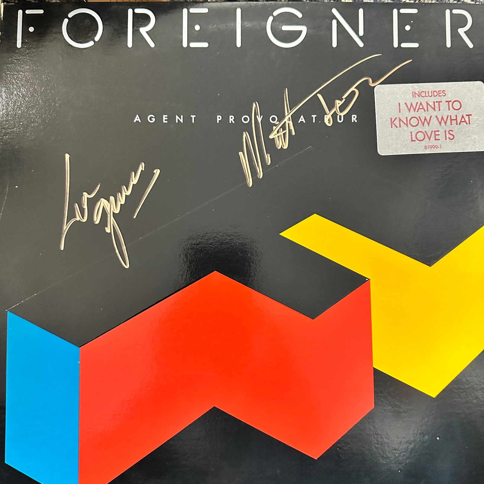 Lou Gramm Mick Jones Autographed Album (1 of 1)