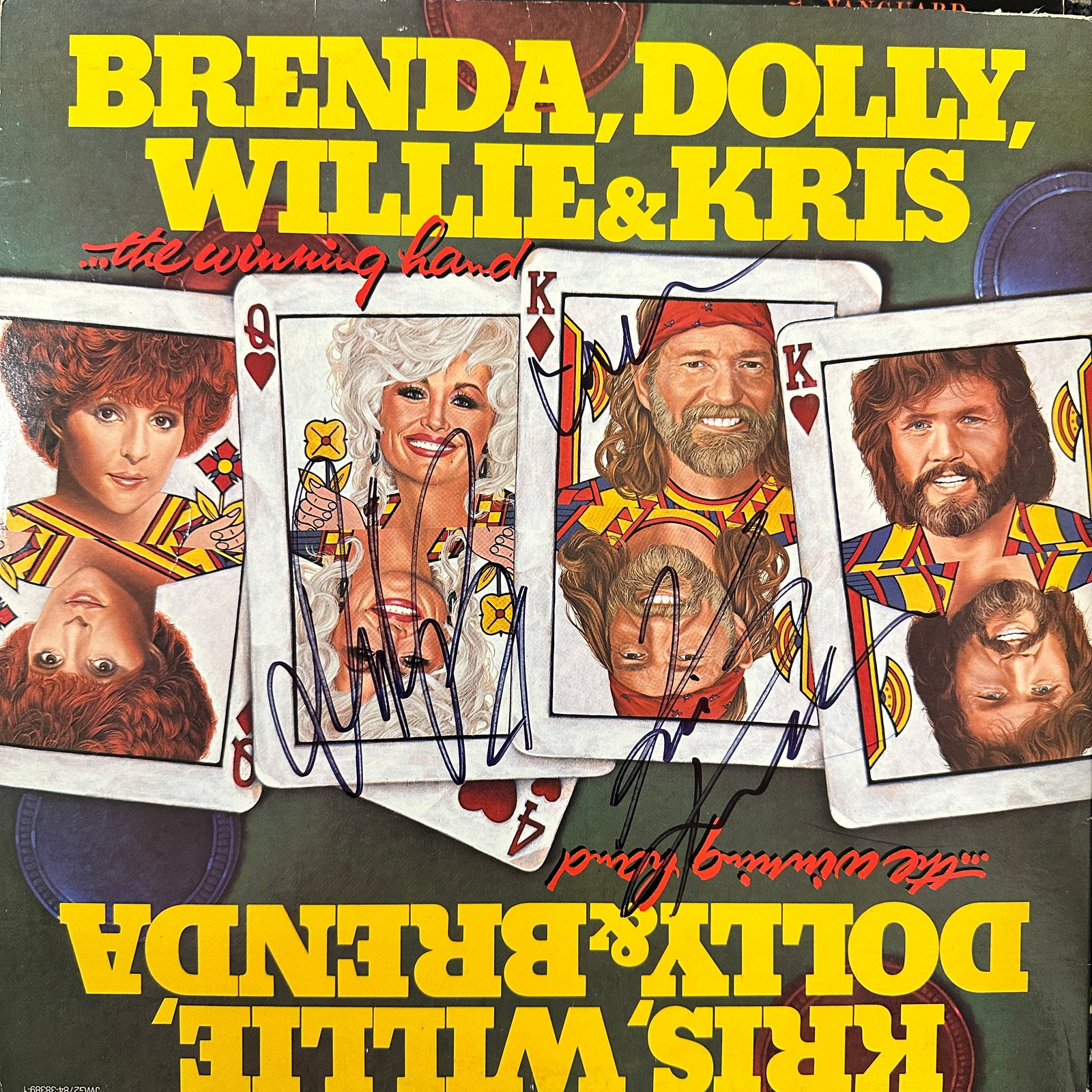 Dolly Parton Kris Willie Autographed ALBUM (1 of 1)