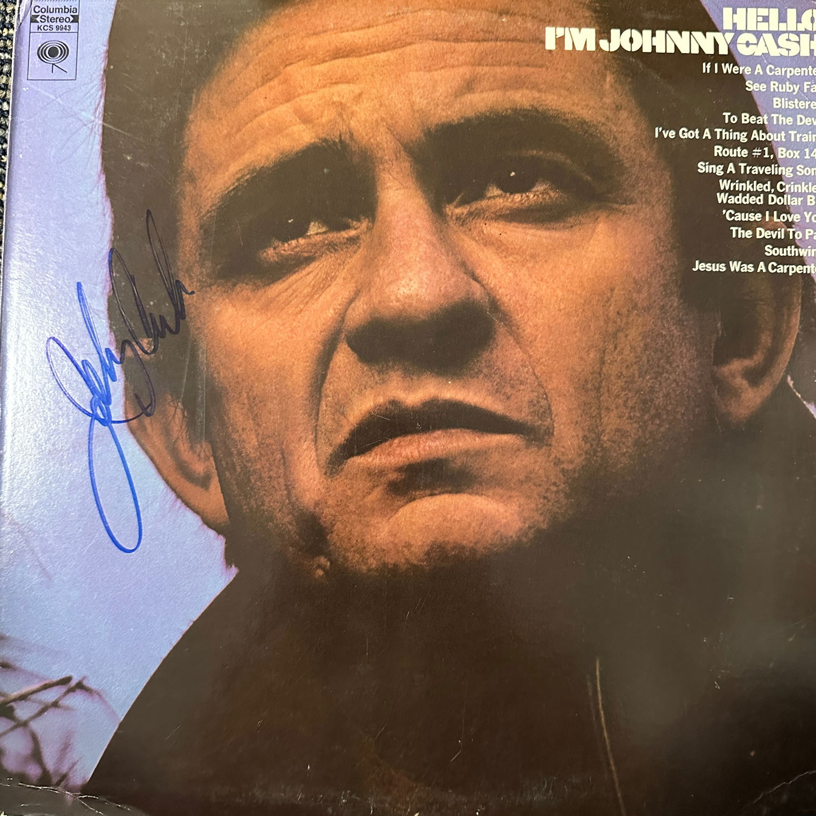 Johnny Cash Autographed Album (1 of 1)