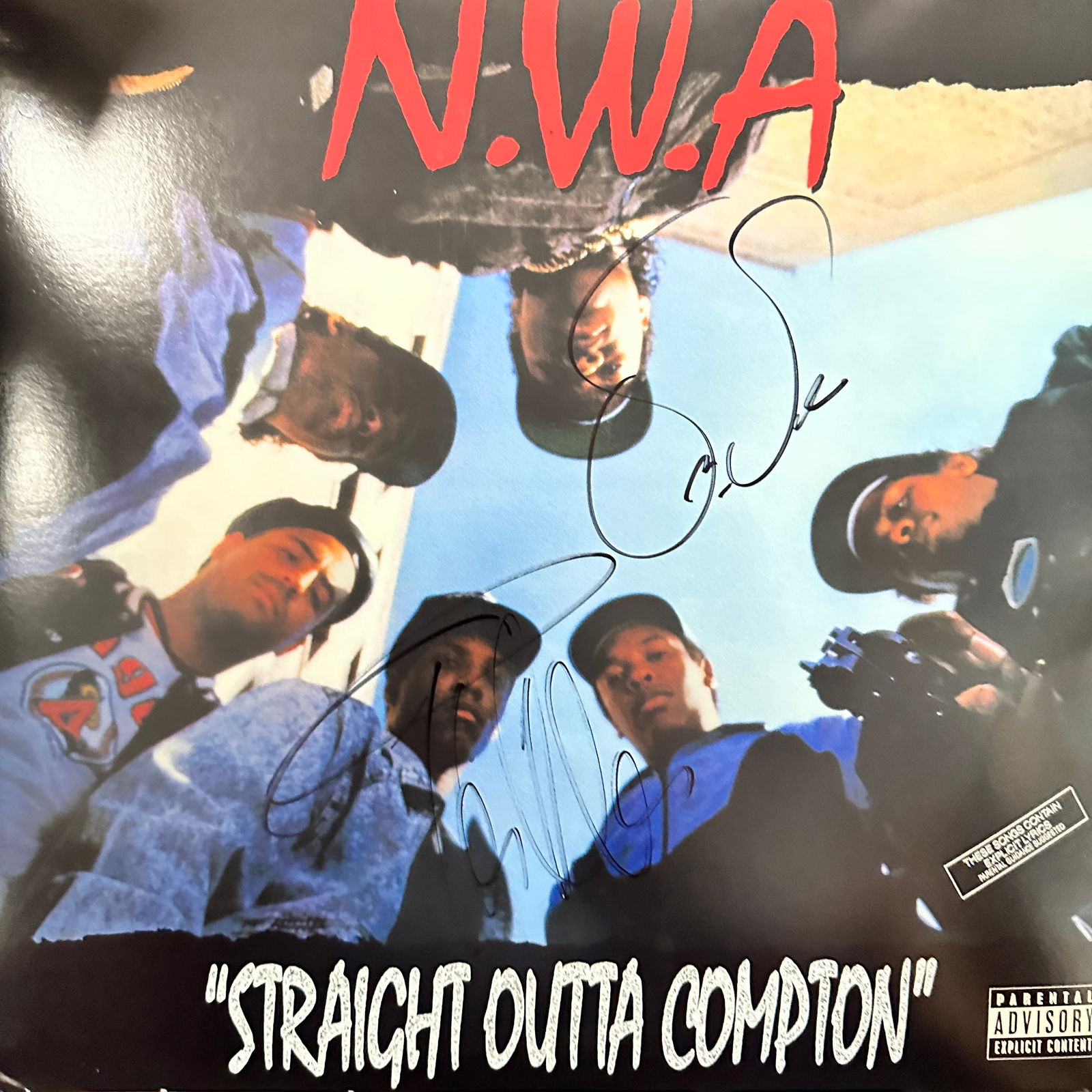 Ice Cube Dr.Dre Autographed Album (1 of 1)