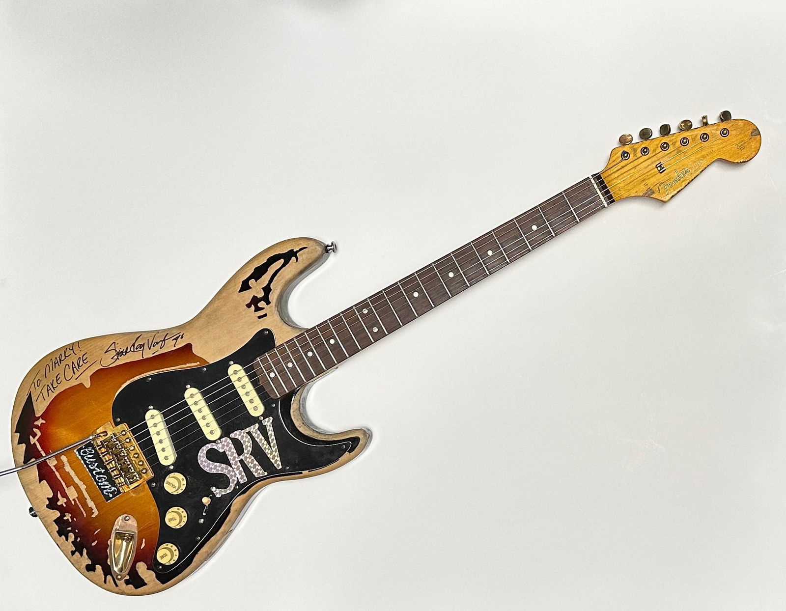 Stevie Ray Vaughan Autographed Custom MADE Guitar!! (1 of 1)