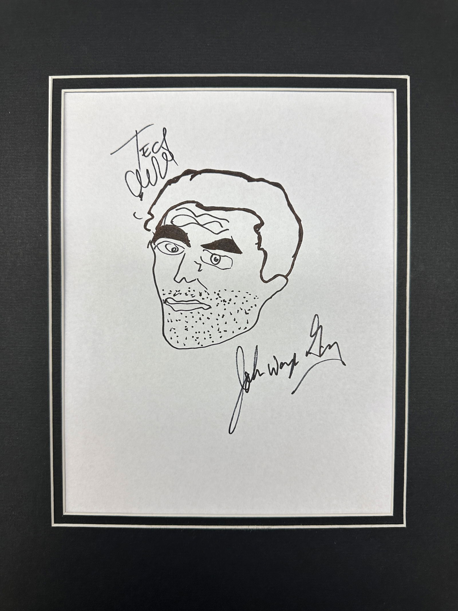 John Wayne Gacy Handdrawn Ted Bundy Sketch (1 of 1)
