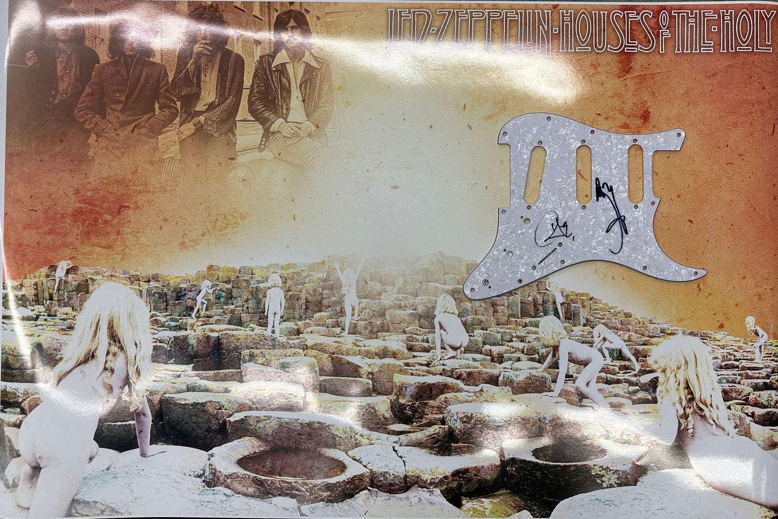 Page & Plant Autographed 24x36 Display Houses of the Holy! (1 of 1)