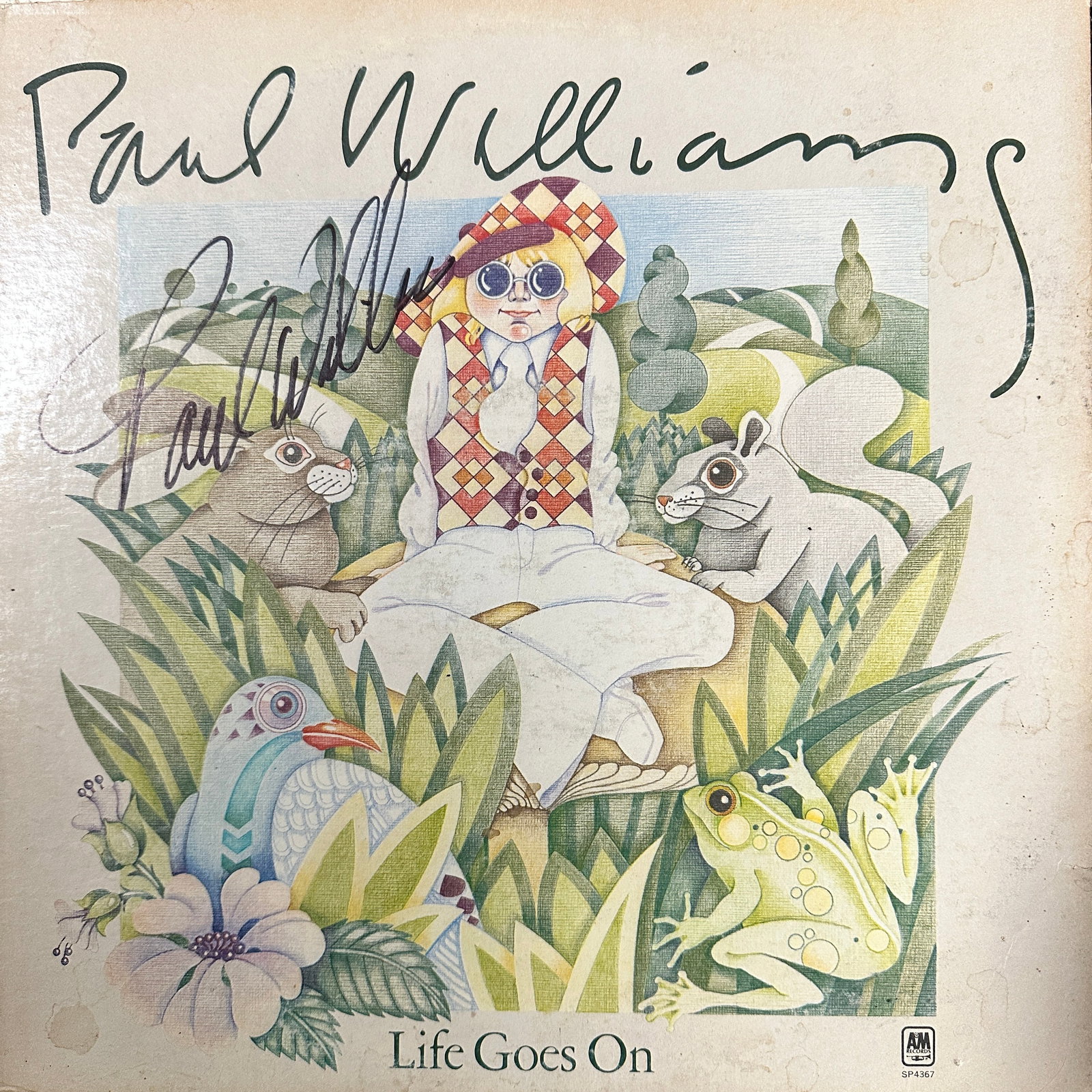Paul Williams Autographed Album: Displays are not framed, and can be framed for a cost. Framed items will state they are framed in the name of the item. All signed items come with a COA. Ask any and all questions BEFORE bidding. Sign
