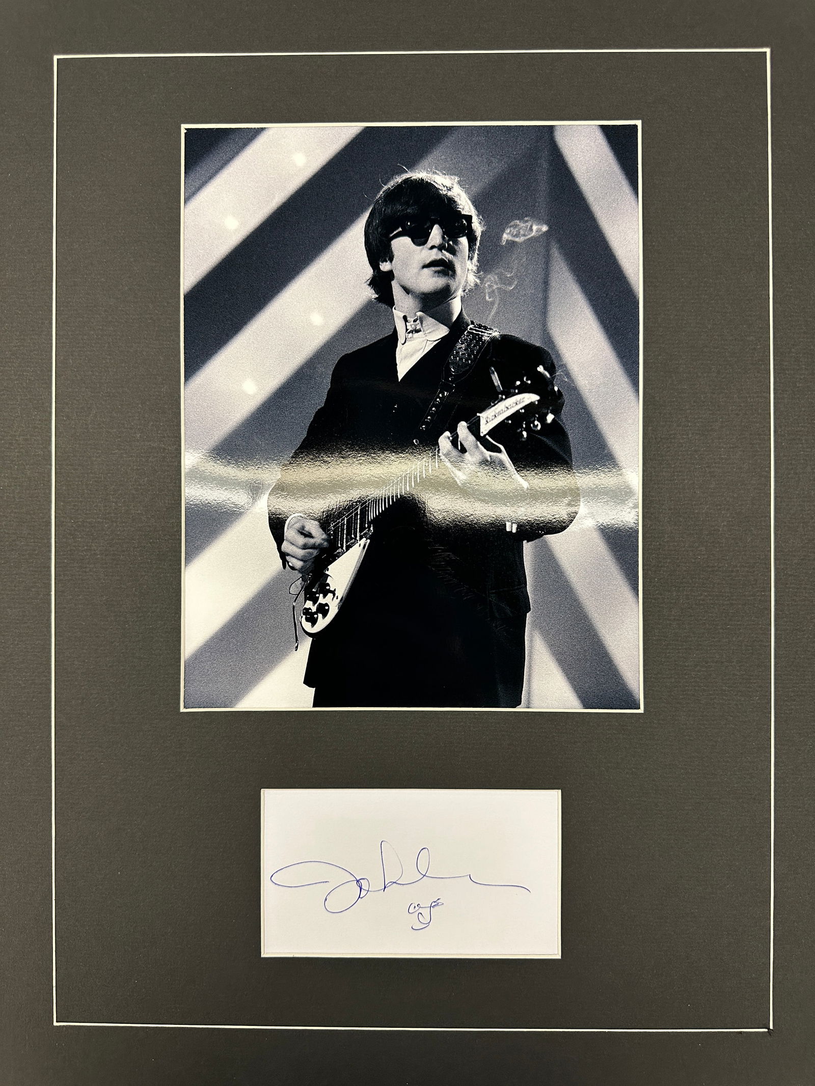 John Lennon Autographed Display: Displays are not framed, and can be framed for a cost. Framed items will state they are framed in the name of the item. All signed items come with a COA. Ask any and all questions BEFORE bidding. Sign