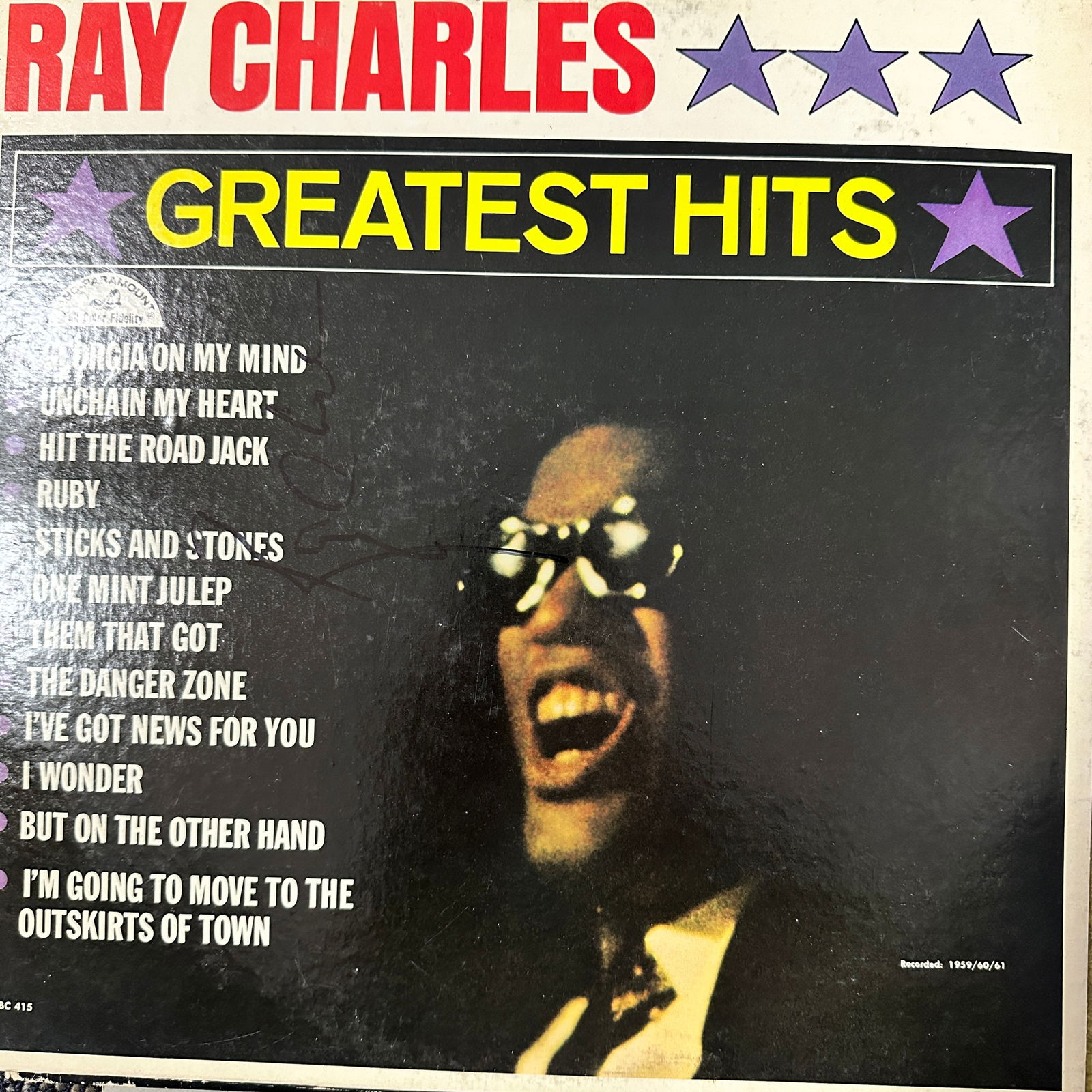 RAY Charles AUTOGRAPHED Album (1 of 2)
