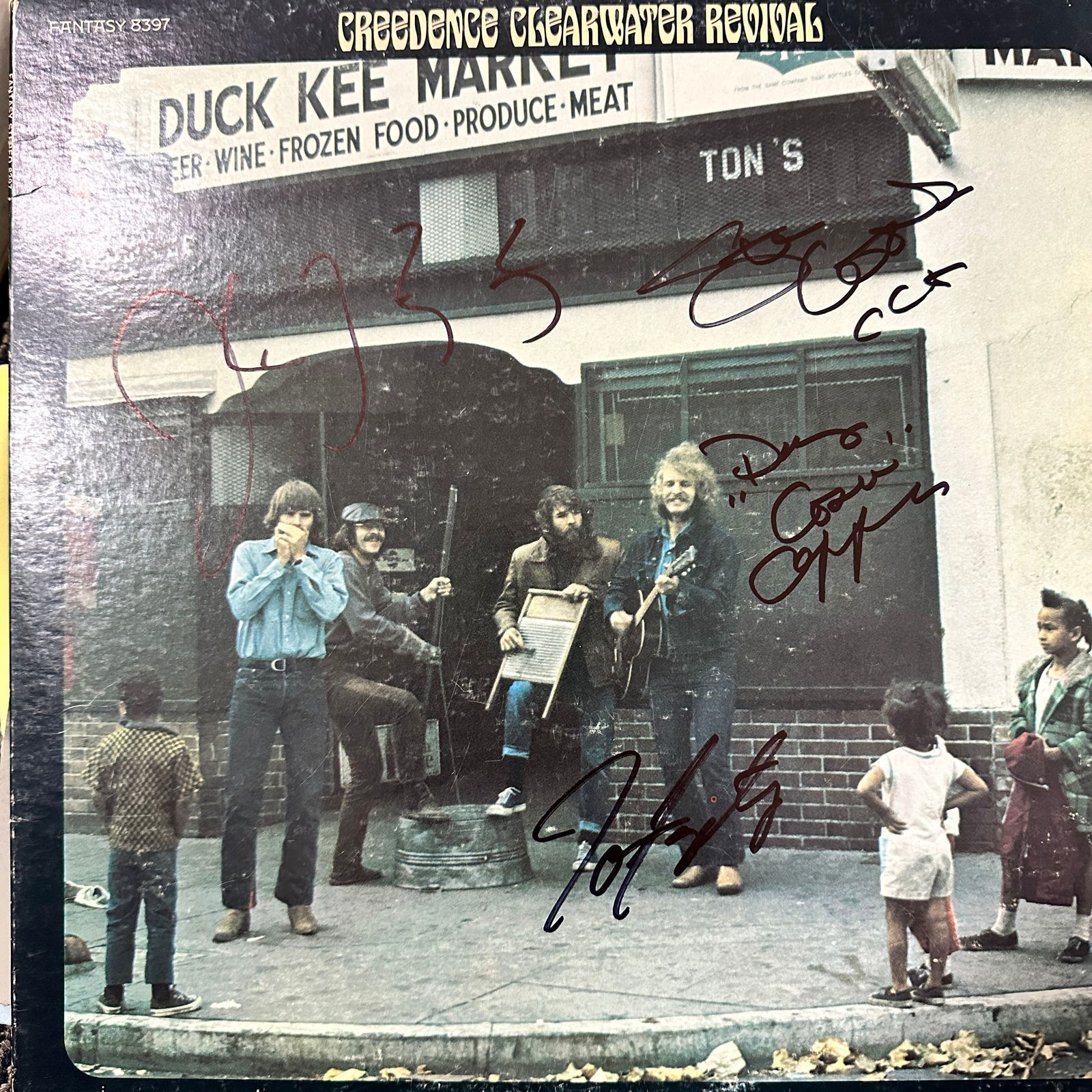 CCR Autographed Album Doug Clifford Stu Cook John & Tom Fogerty (1 of 2)