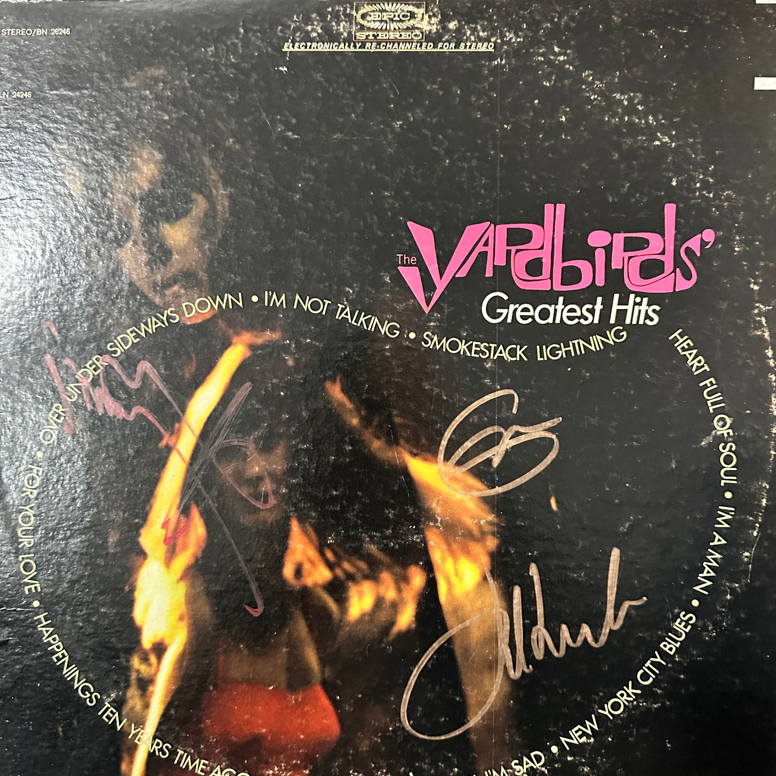 The Yardbirds AUTOGRAPHED Album JIMMY PAGE JEFF BECK ERIC CLAPTON (1 of 2)