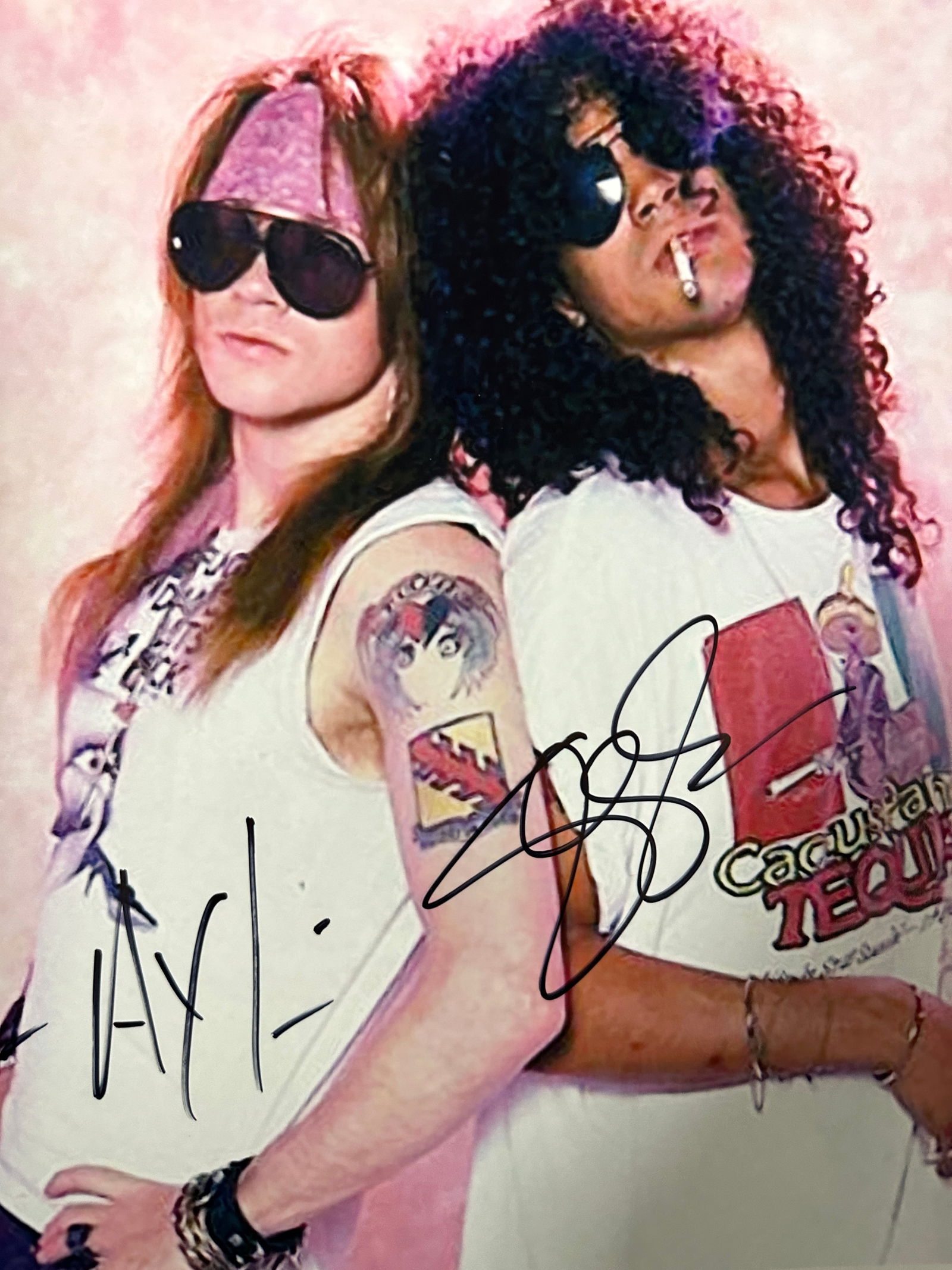 Axl Rose Autographed 8x10 Slash (1 of 2)