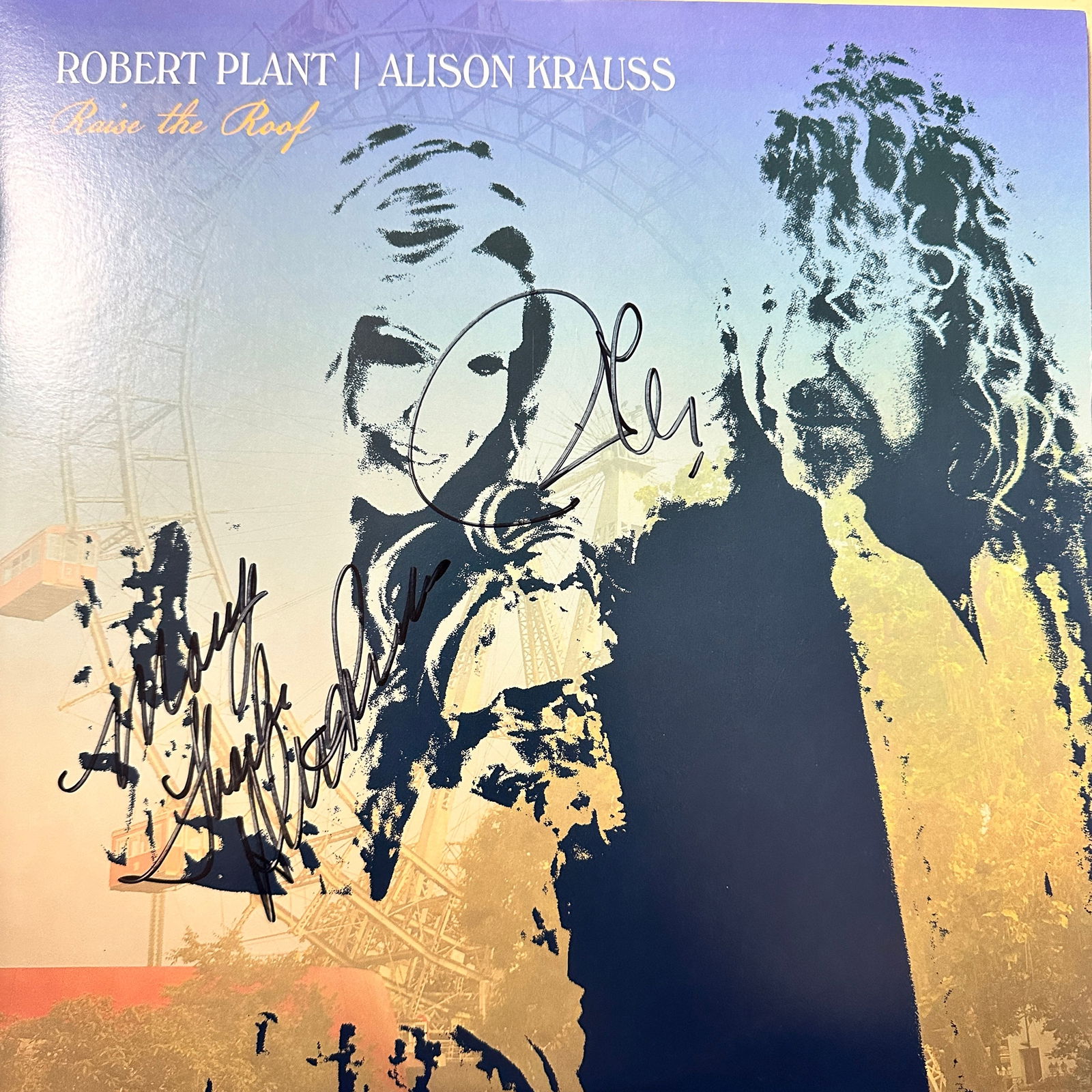 Robert Plant Autographed Album Allison Krauss (1 of 2)
